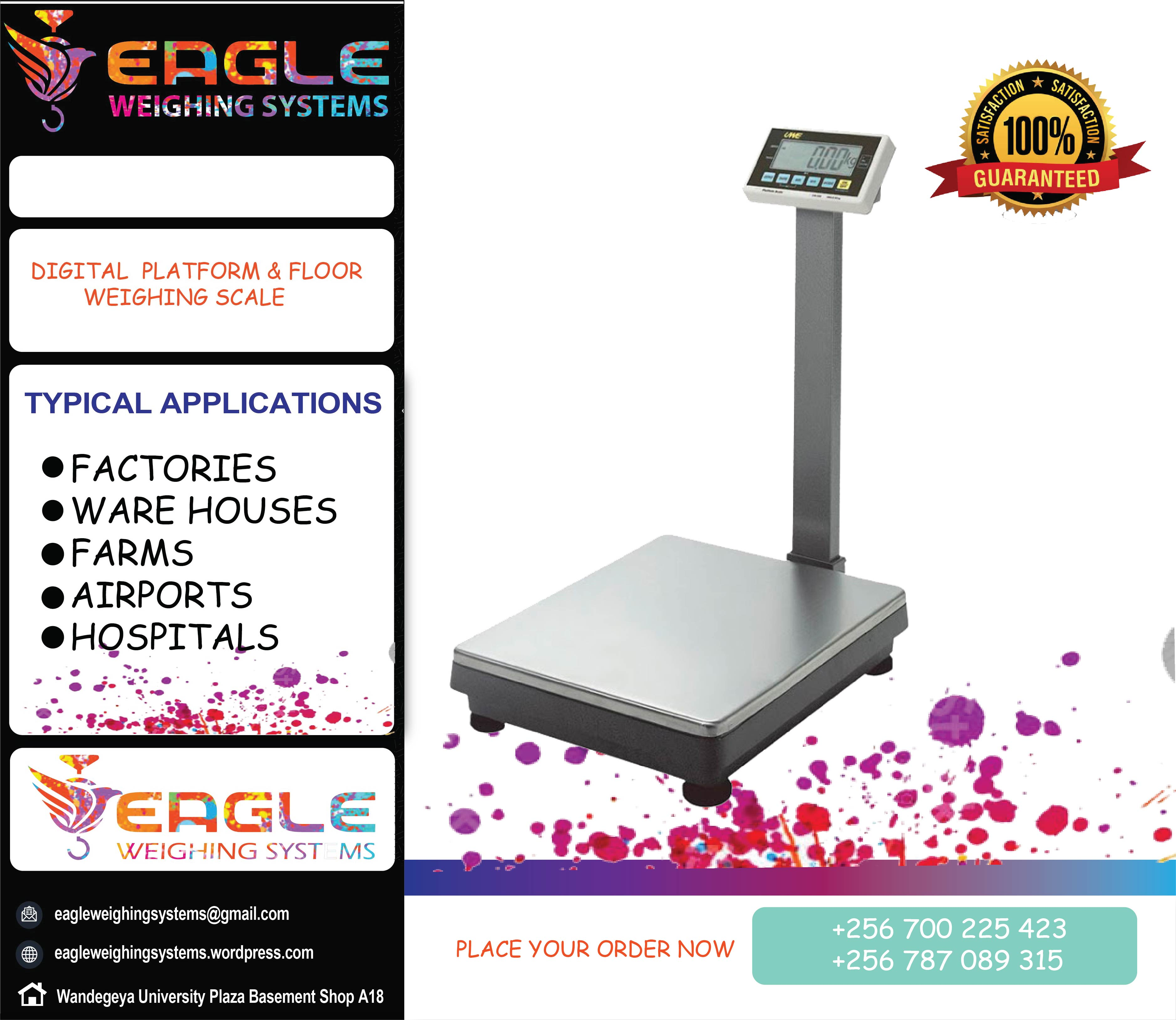 Commercial Stainless Steel Platform Weighing Scales'