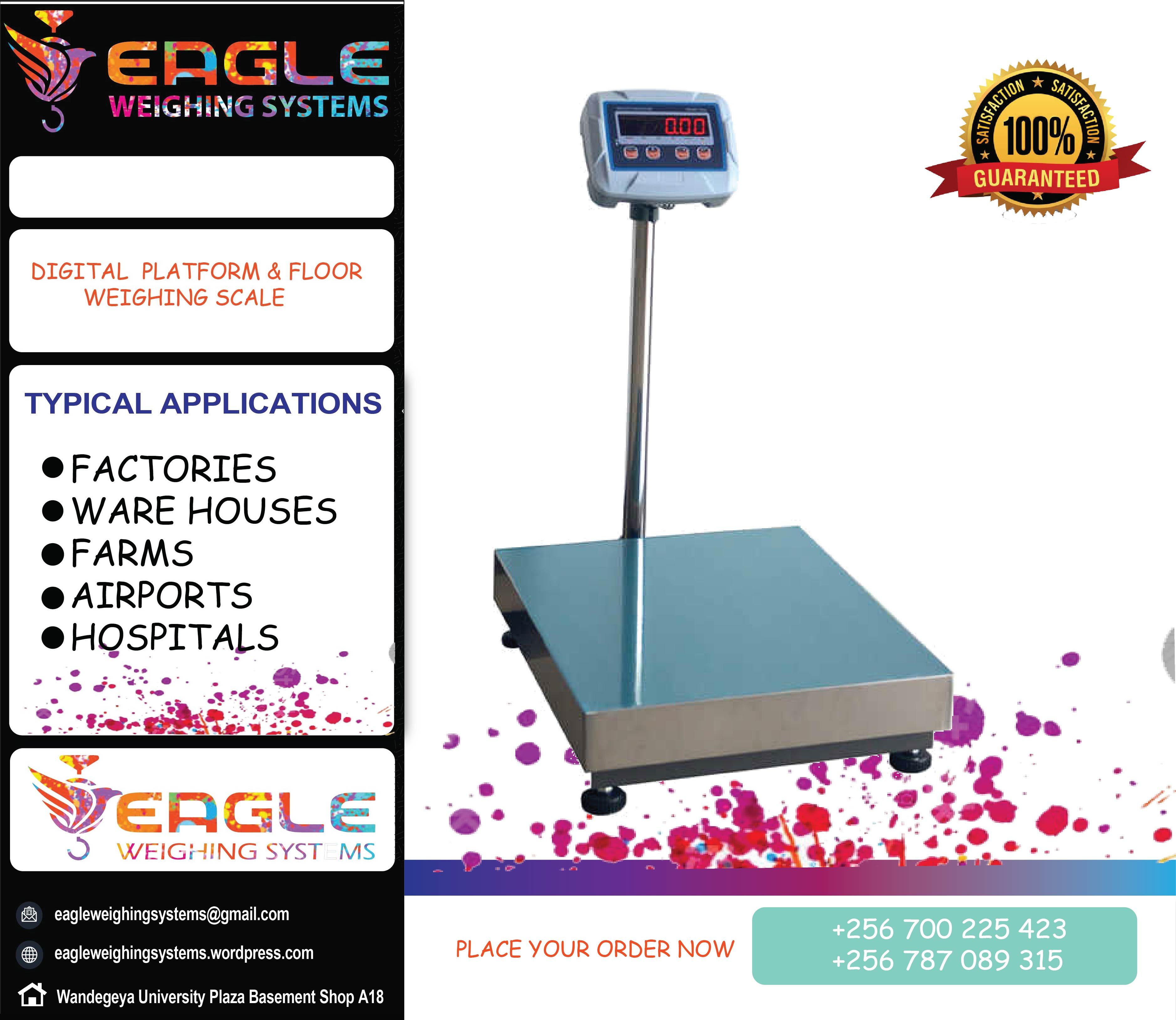 Electronic bench type iron cast platform weighing scales'