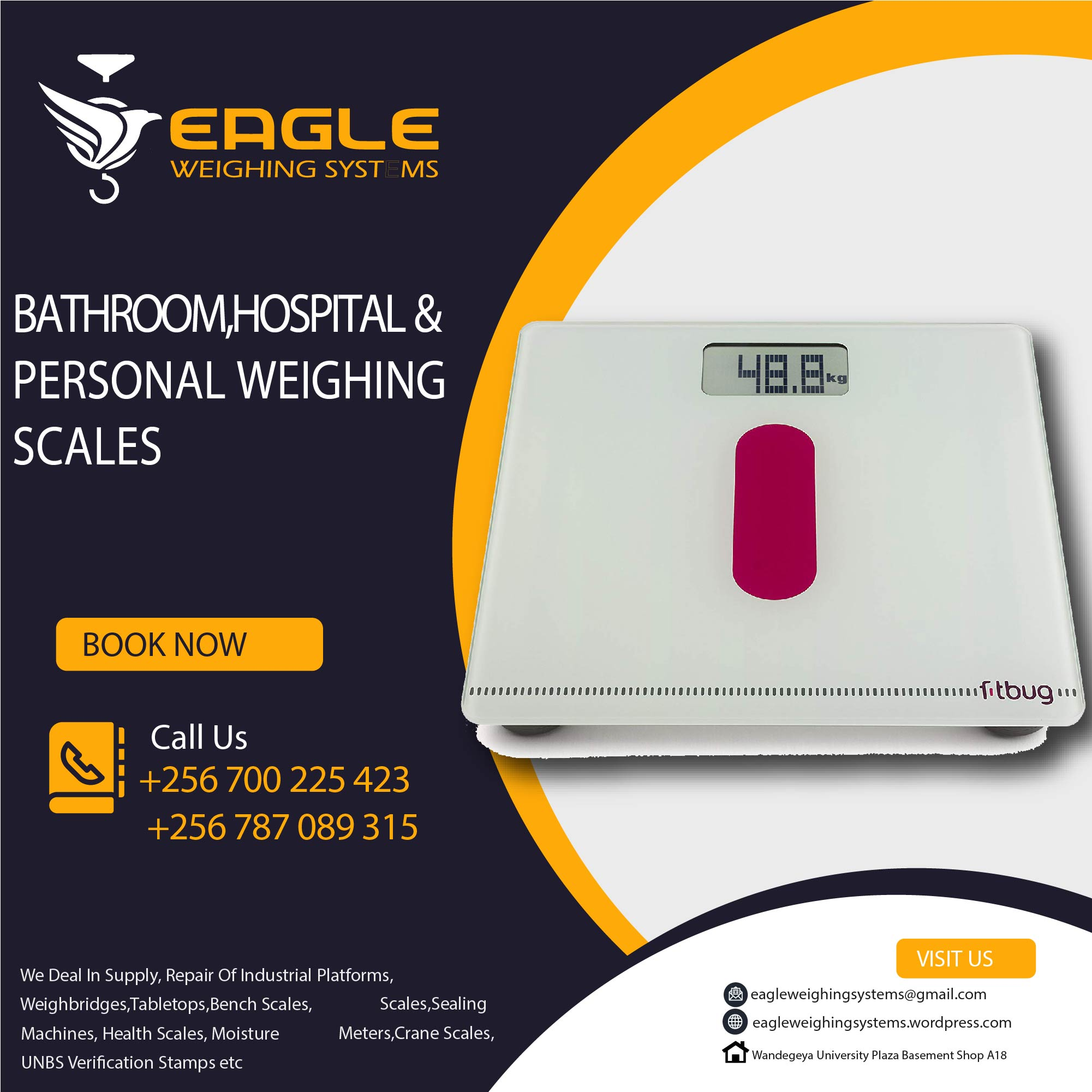 Accurate household bathroom weighing scales'