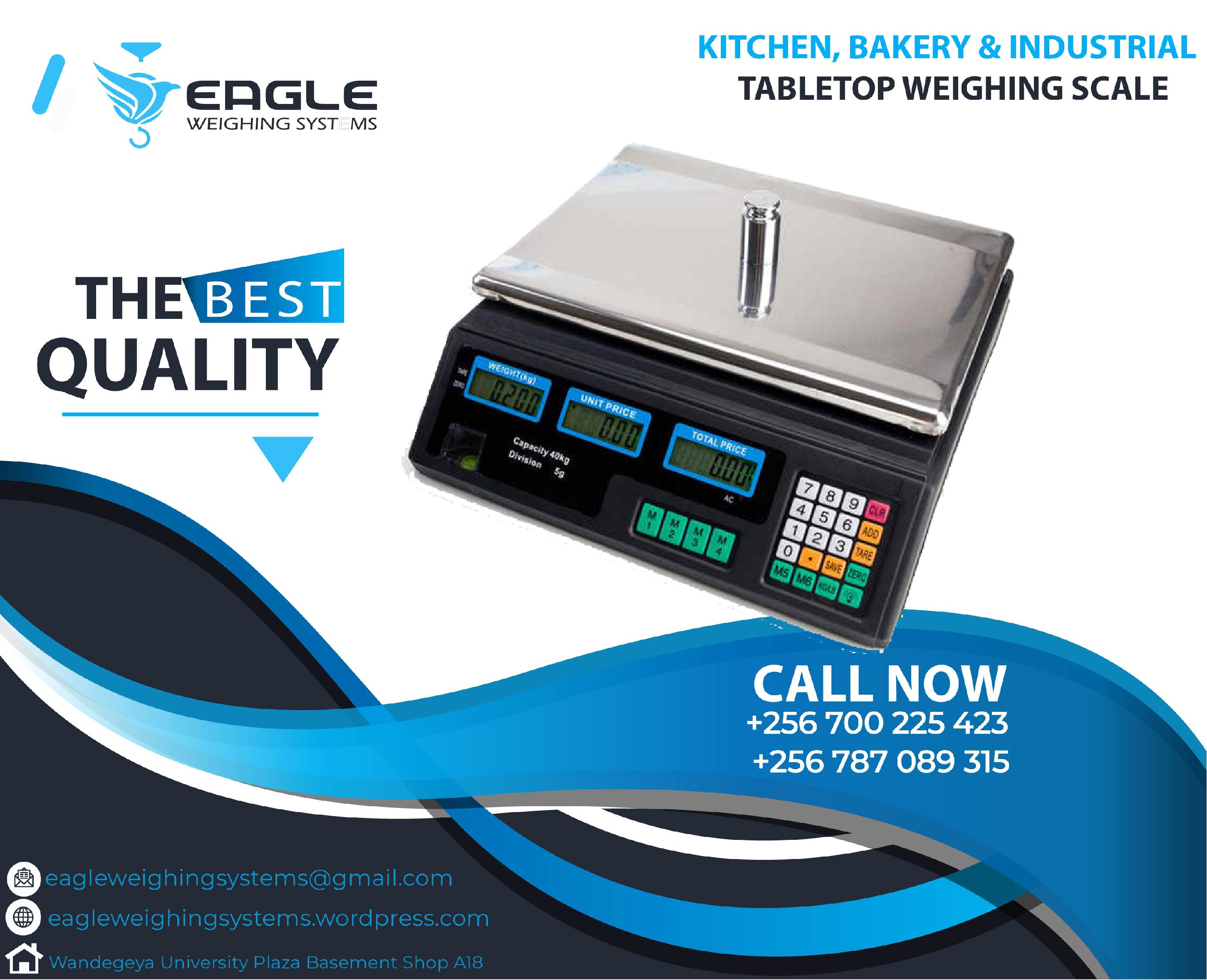 Display digital electronic weighing scales'