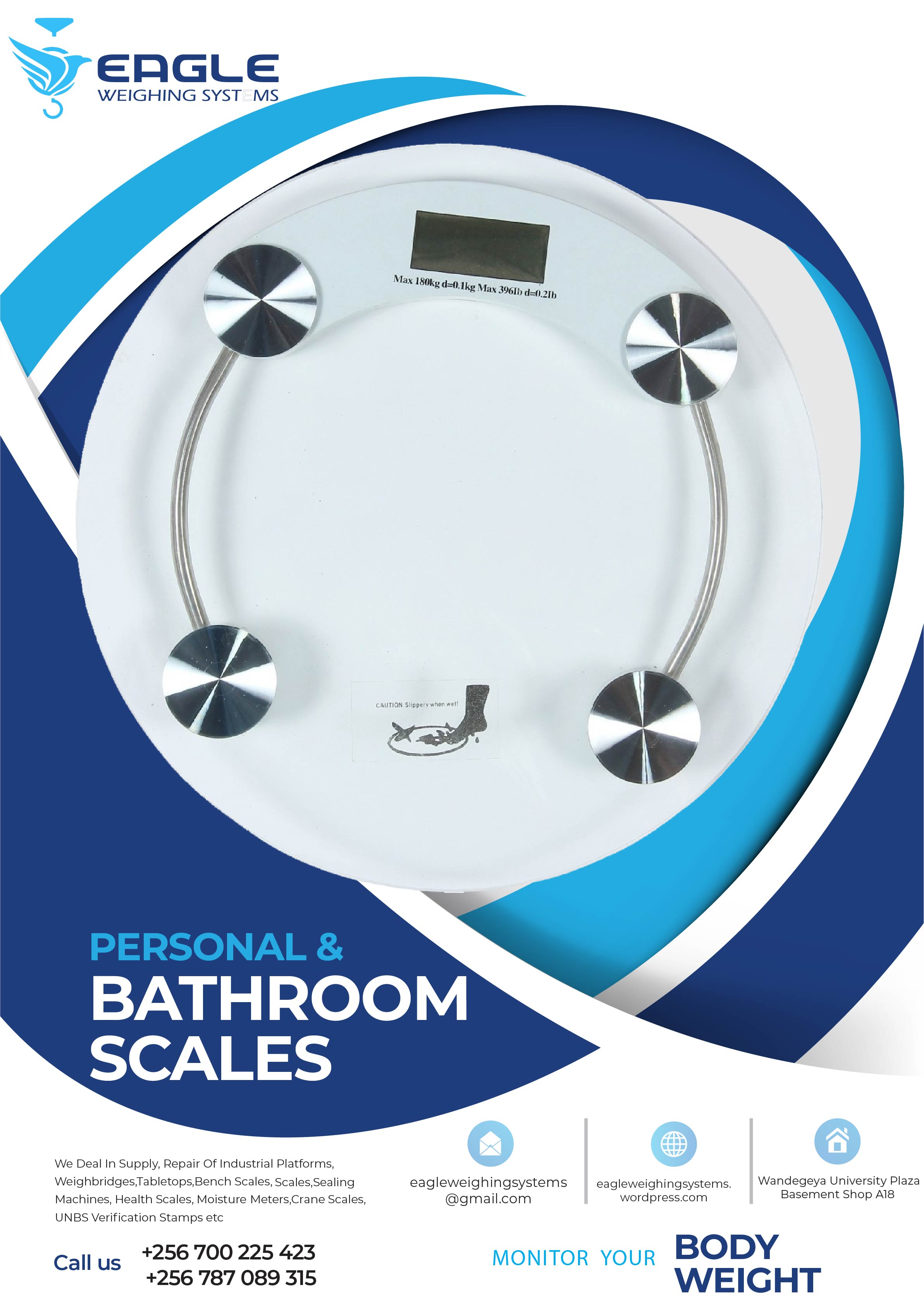 180kg Digital Body Bathroom Scale'