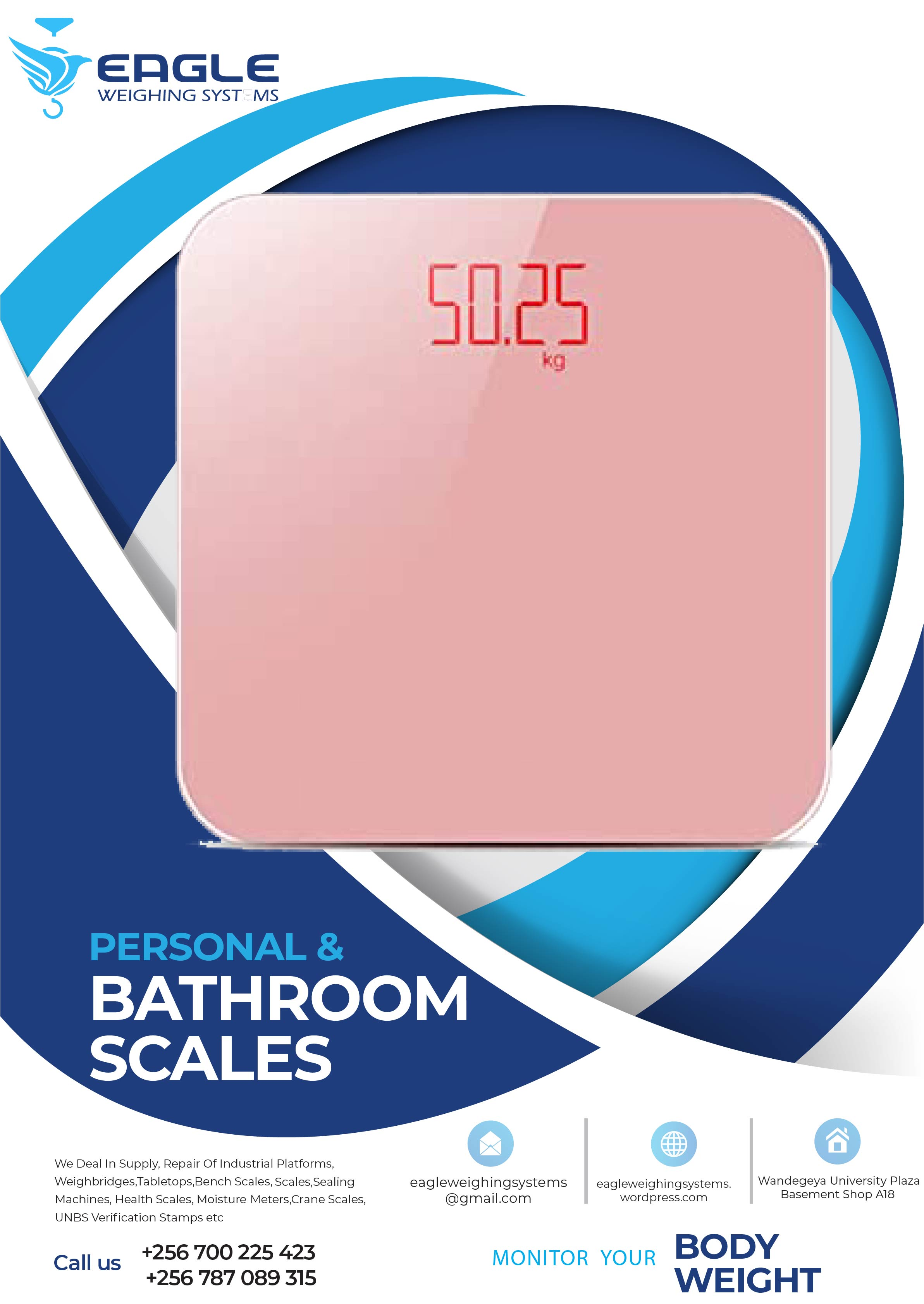 Custom Designed Electronic BodyWeighing Scale'