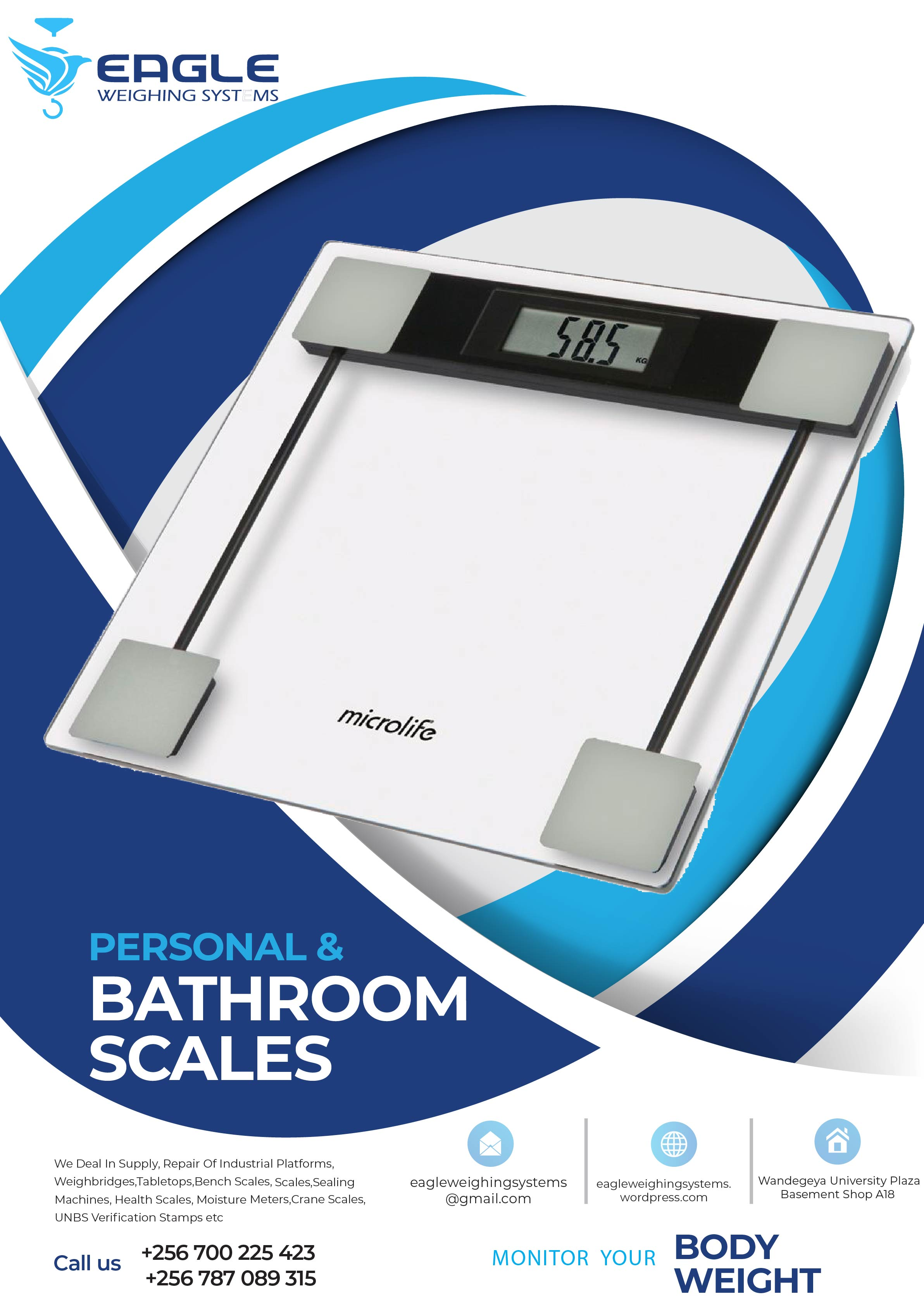 Glass Digital Bathroom Body Weight Scale'