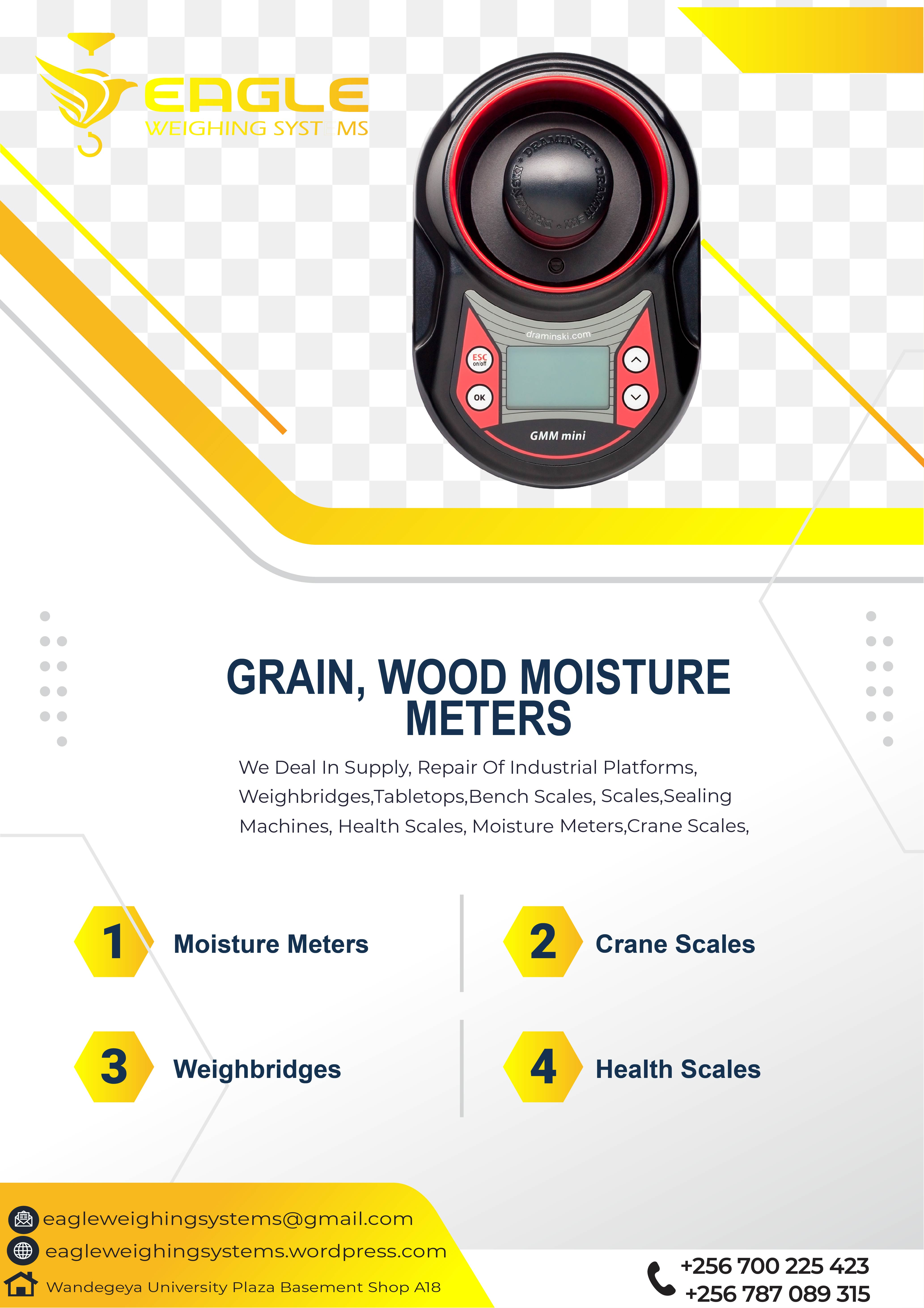 Paddy rice moisture meterS for grains'