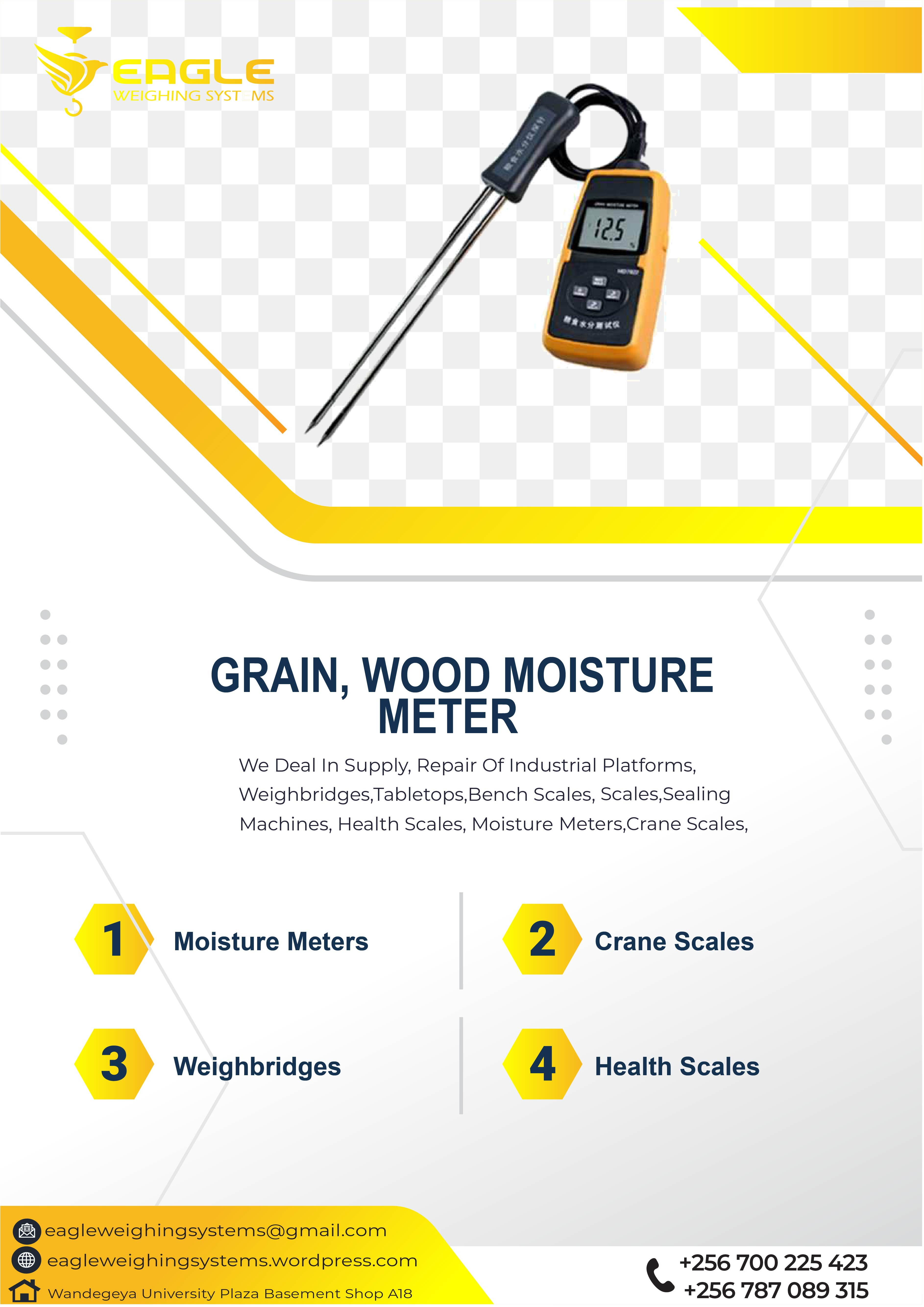 Digital coffee beans moisture meter with probe length 200mm'