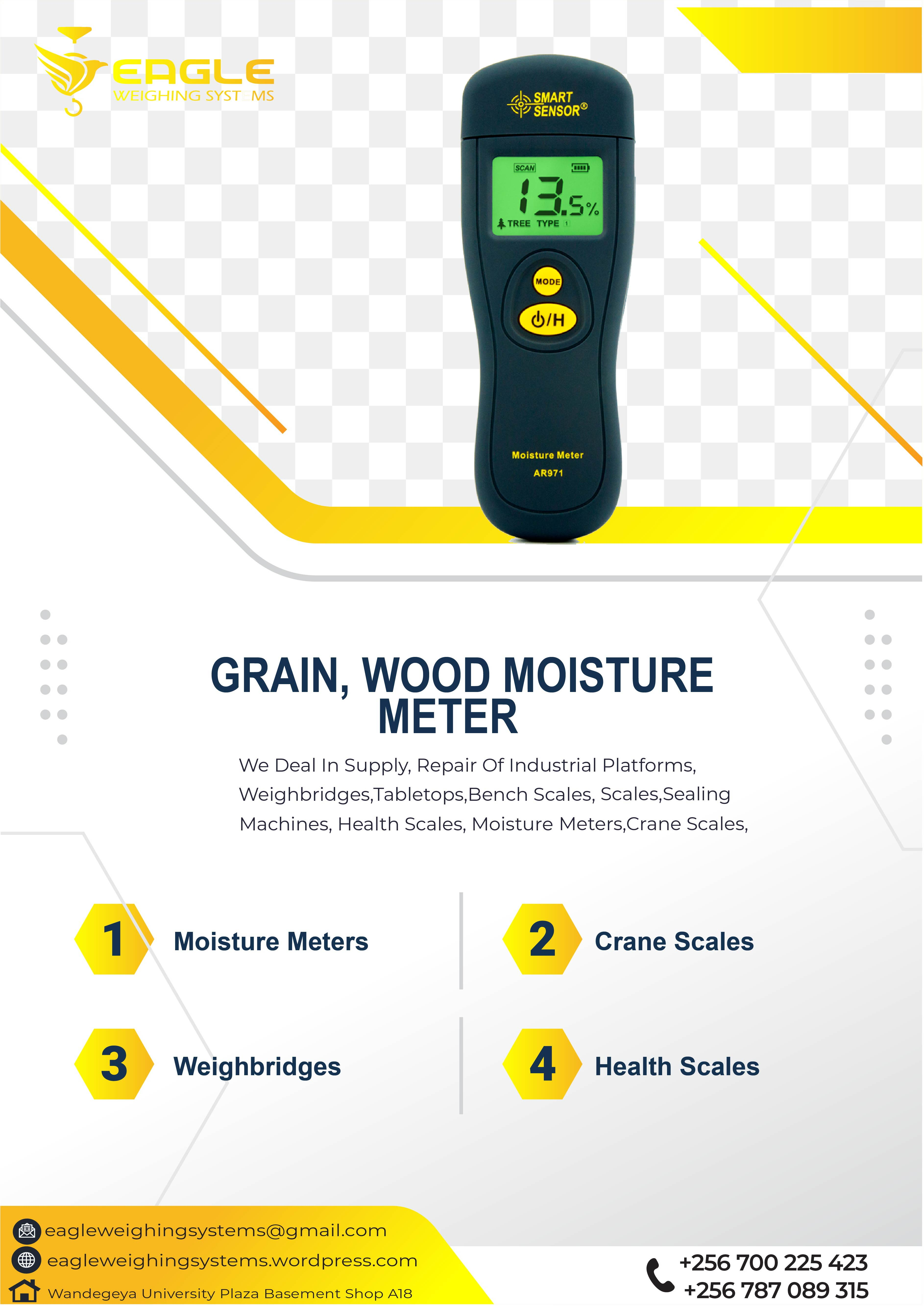 Portable Green Backlight LCD wood moisture meter'