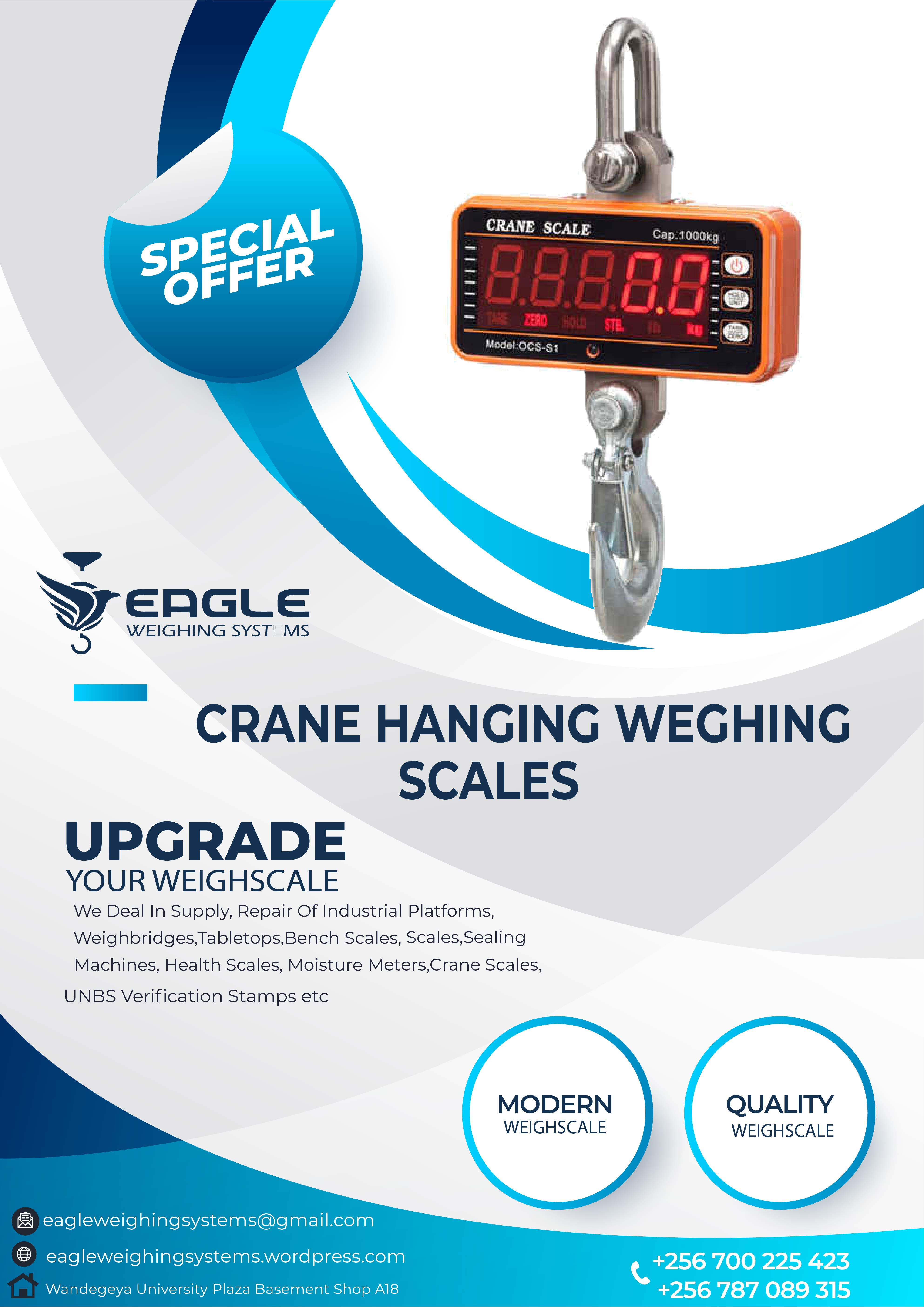 Waterproof digital hanging scales for fisheries'