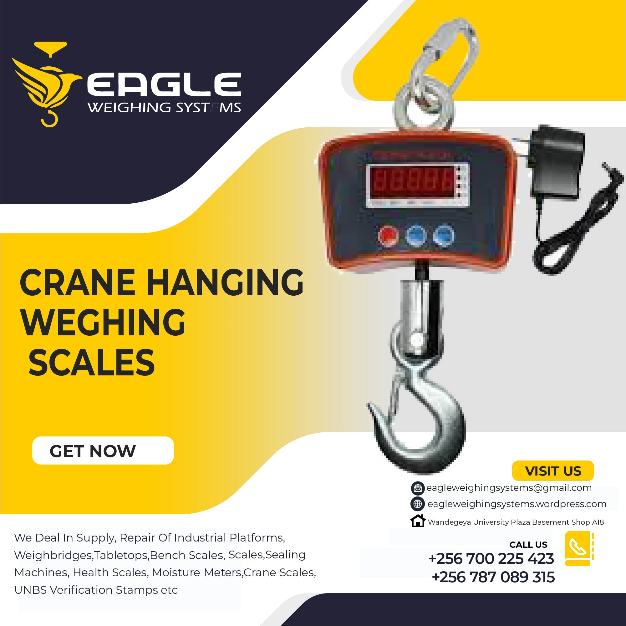 Digital Bluetooth Hook Hanging Crane Scale'