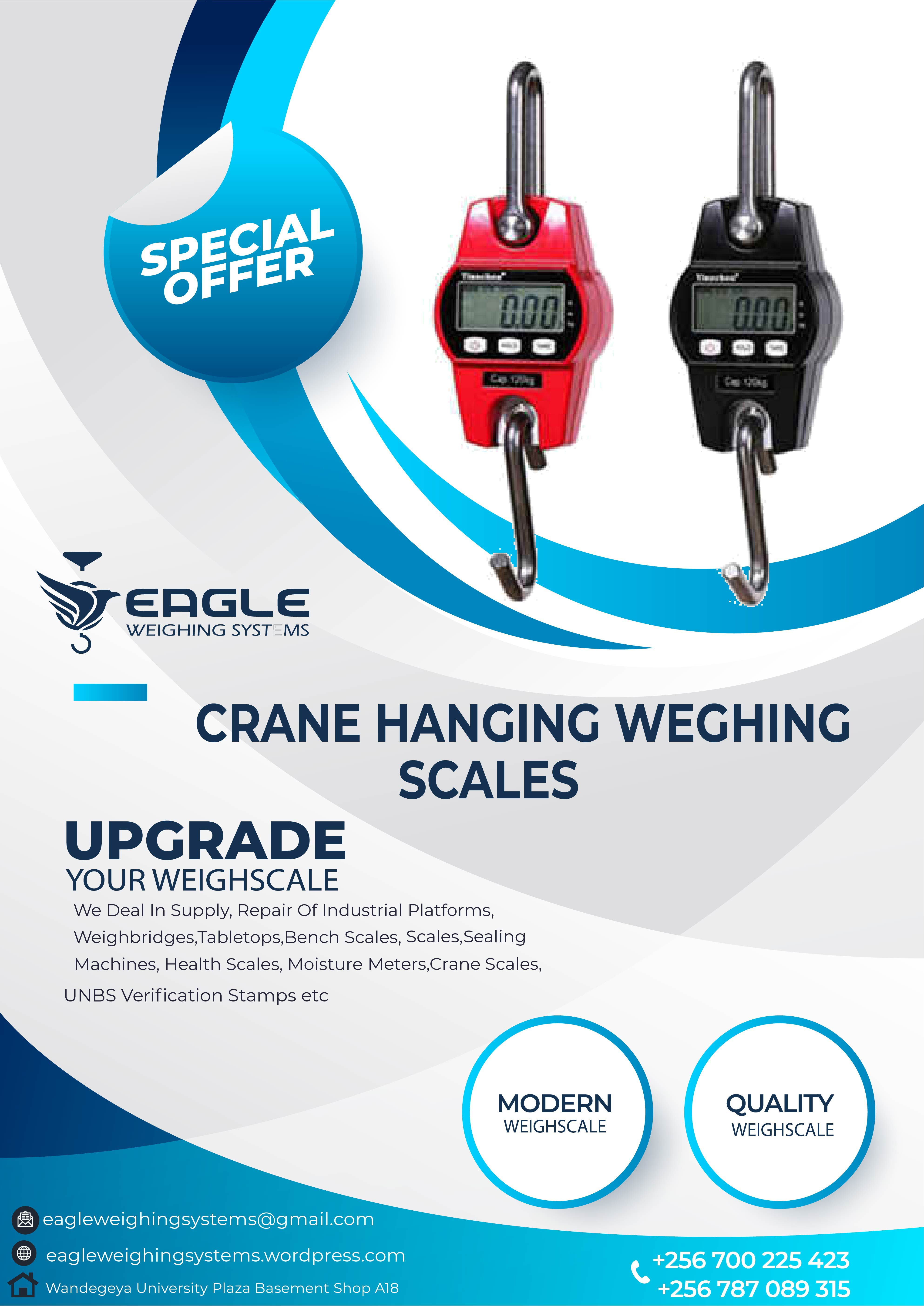 Hanging weighing scales'