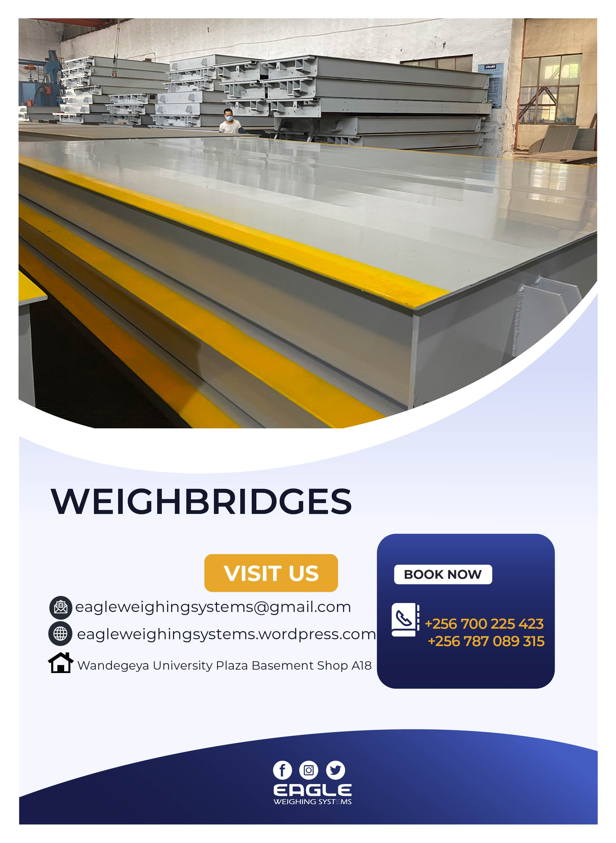 Rail and rail road weighbridges available at Eagle Weighing'