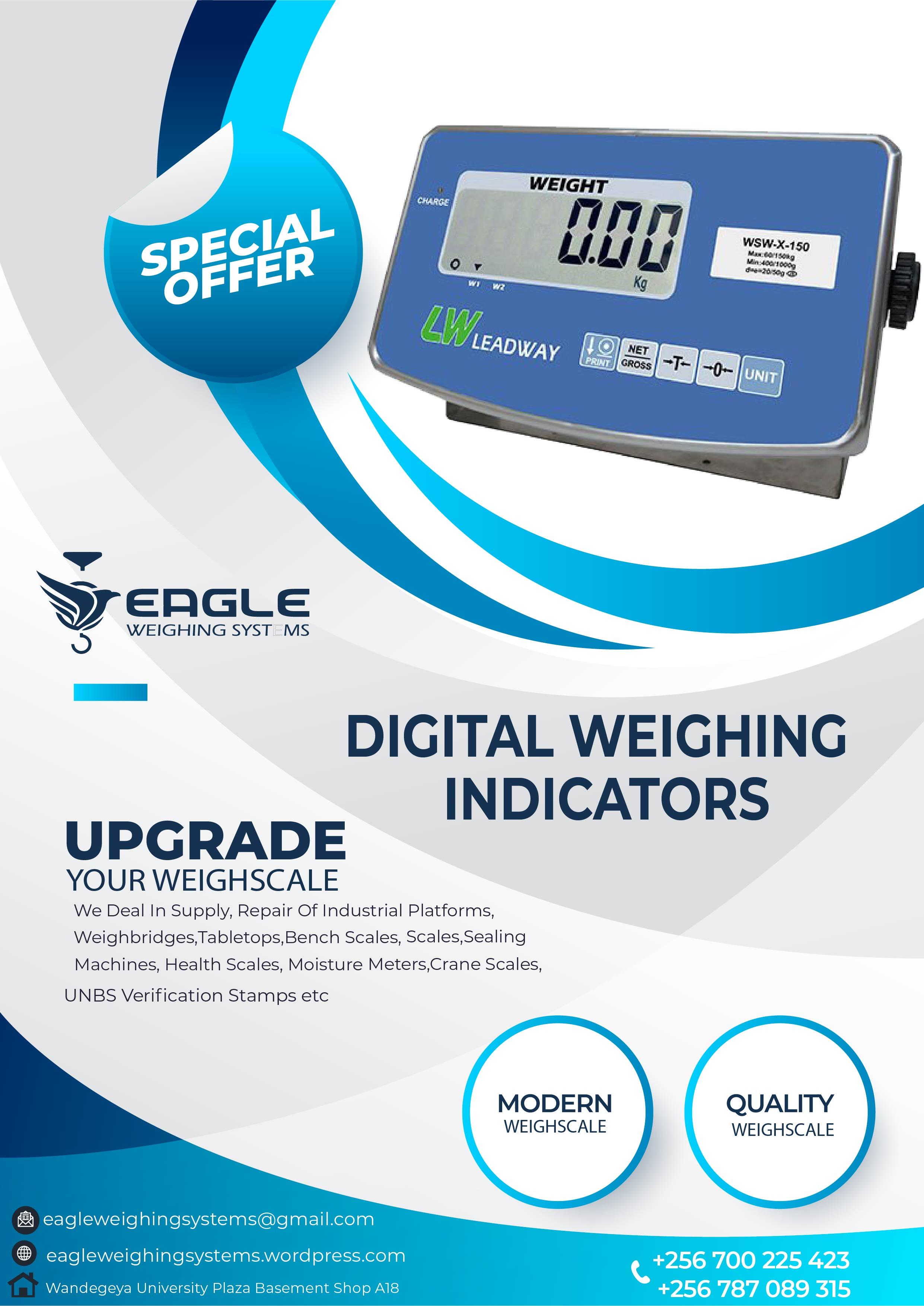 Multi-function weighing indicators'