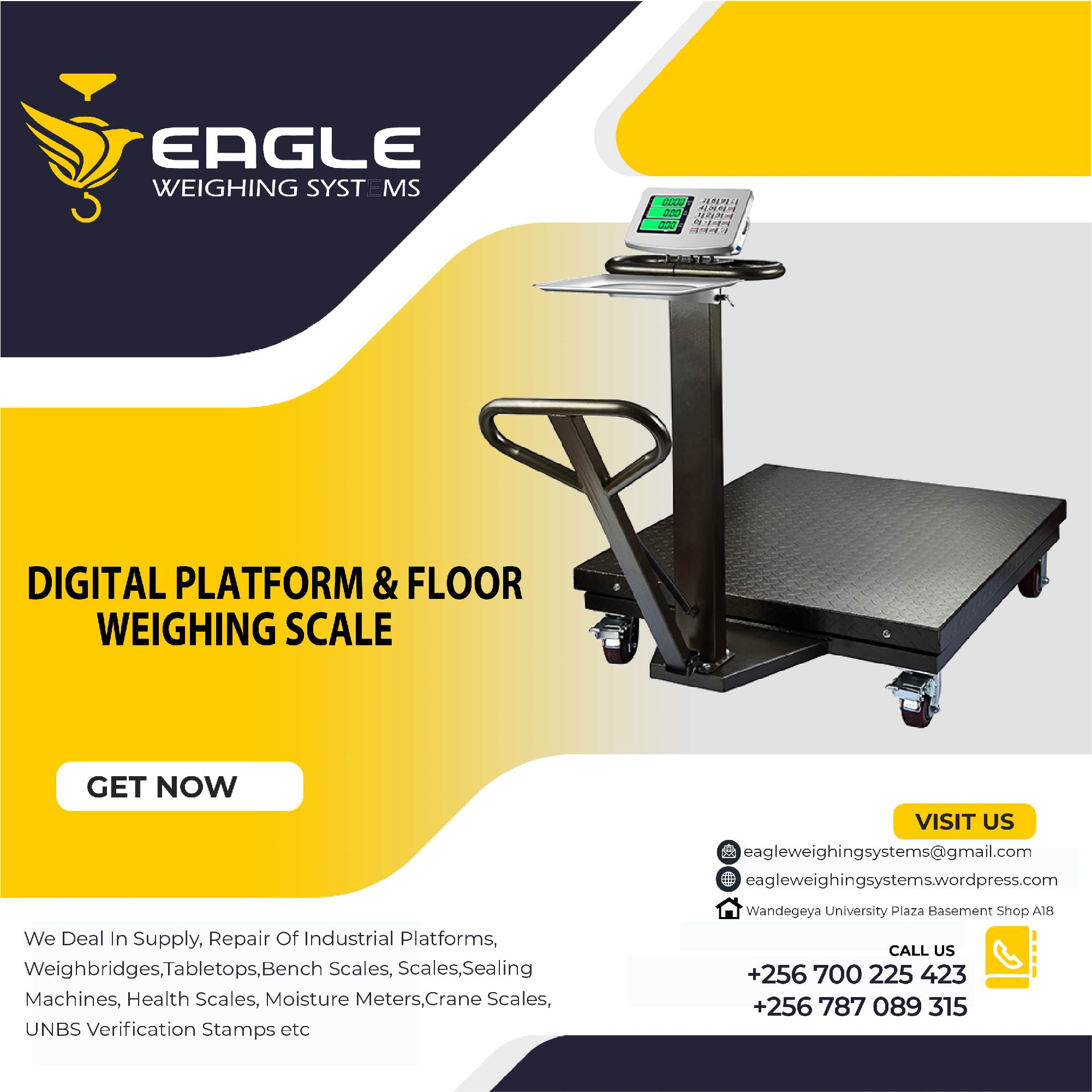 300KG Electronic Digital Industrial Platforms Kampala'