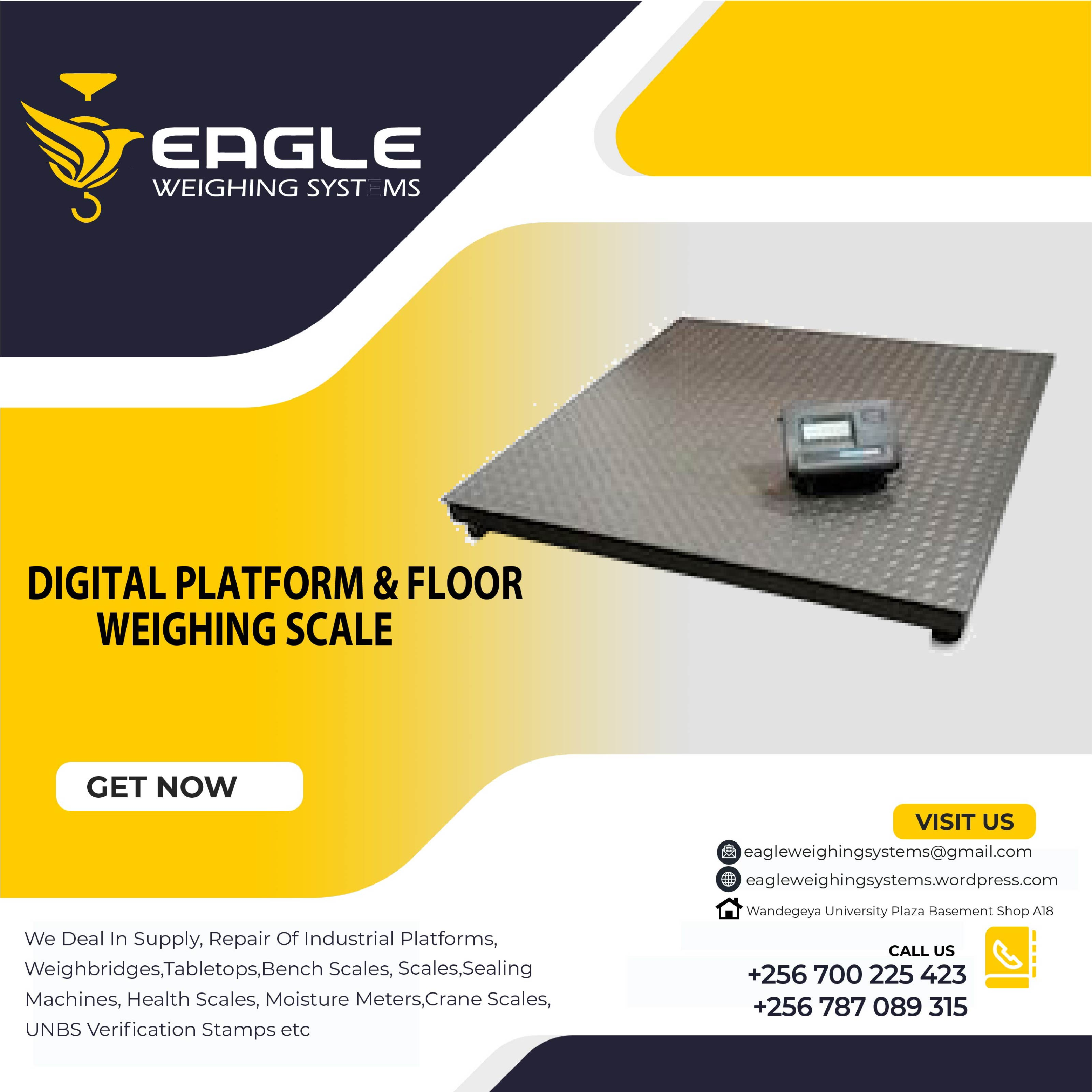 Industry platform floor weighing scales'