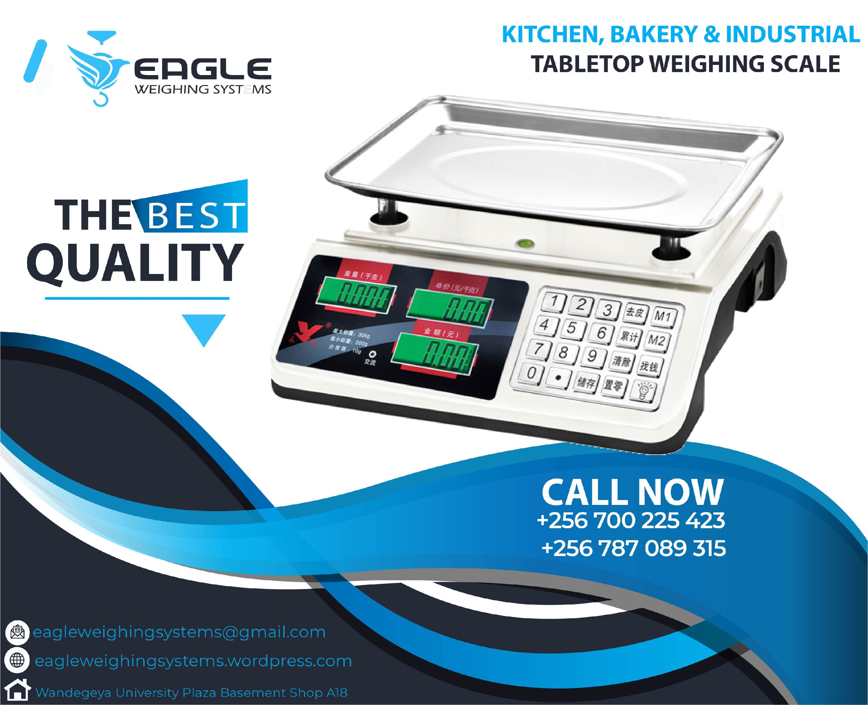 Digital table top 30kg electronic weighing scales'