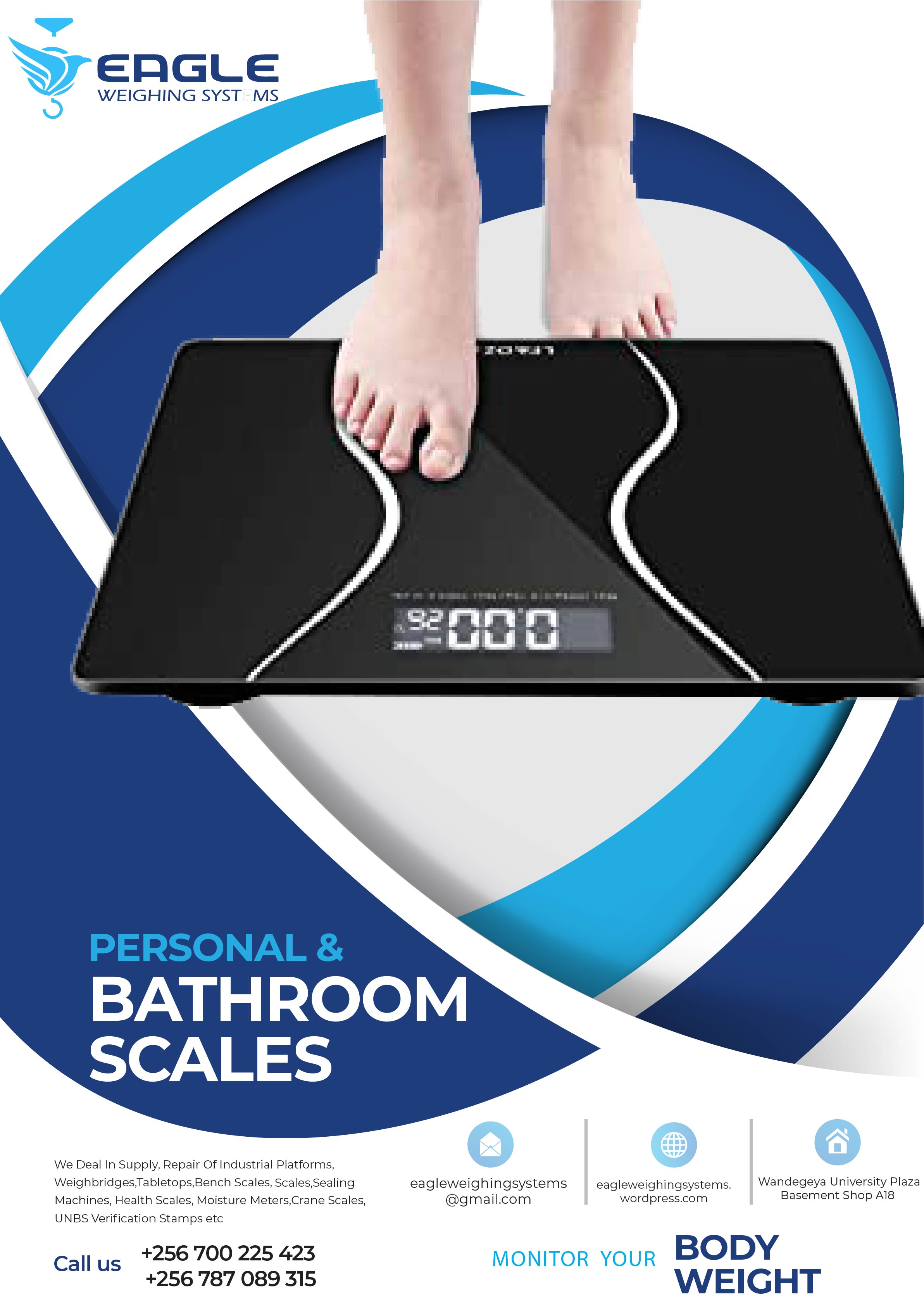 Glass Digital Bathroom Body Weight Scale'