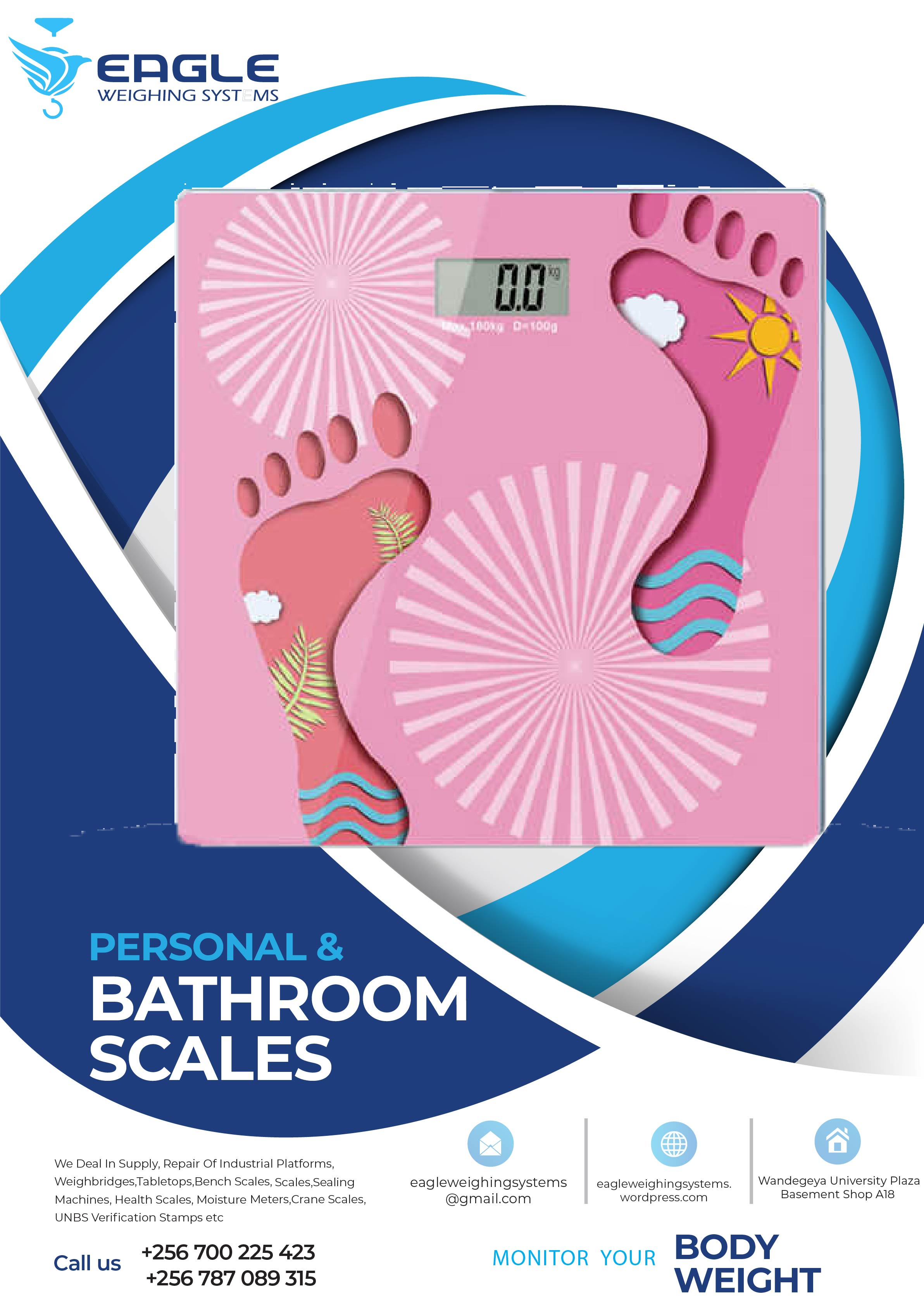 Digital personal scale for home use with easy reading'