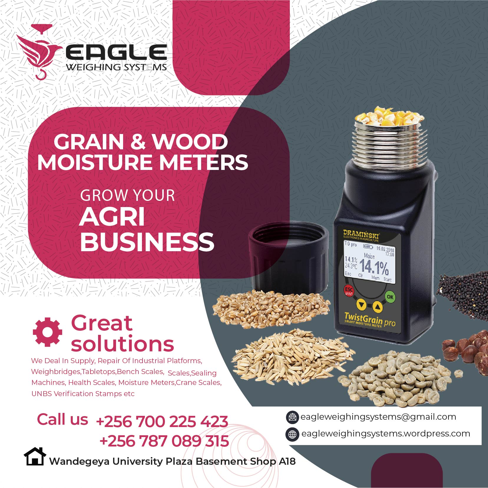 Moisture meters company in Uganda'