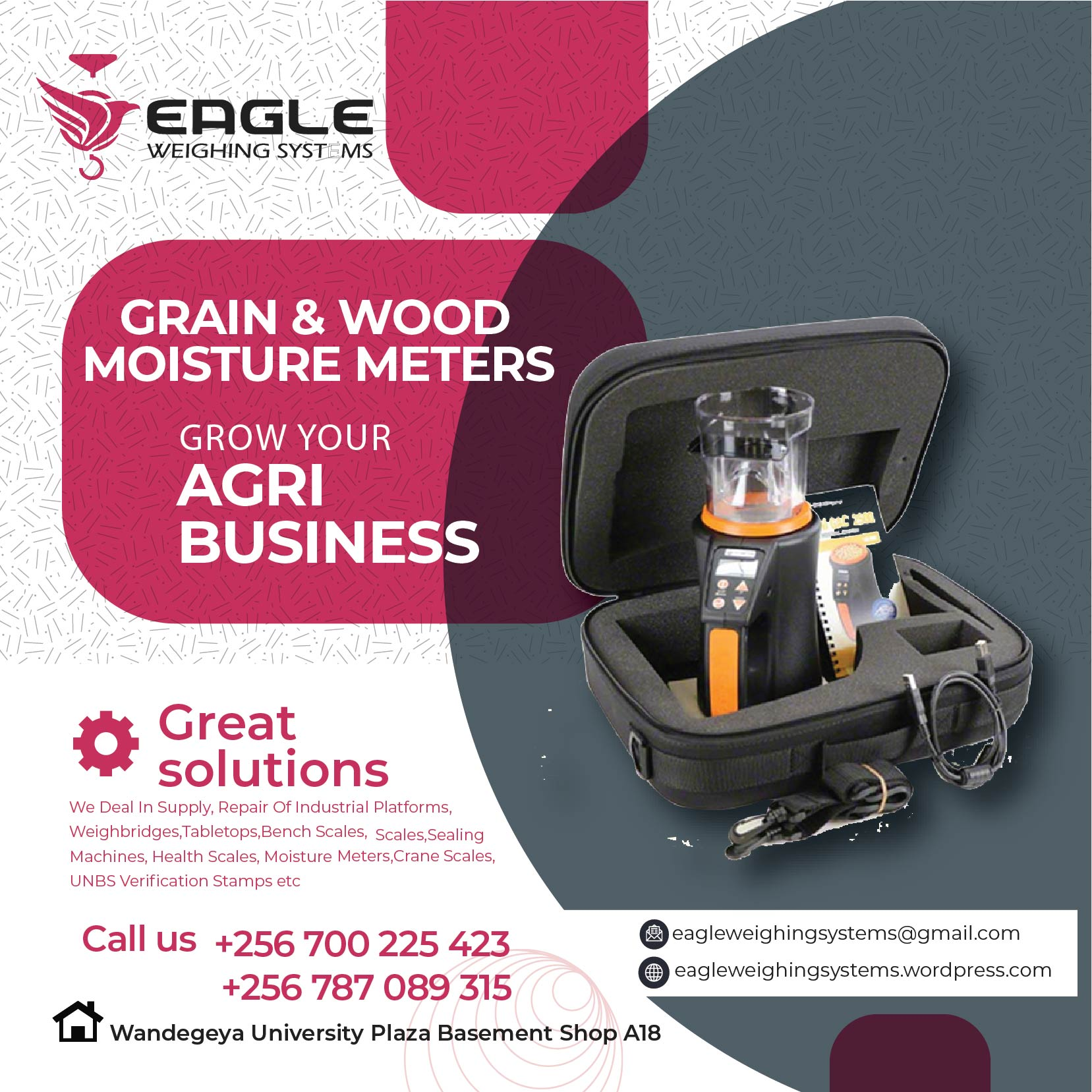 moisture meter for cocoa and coffee'