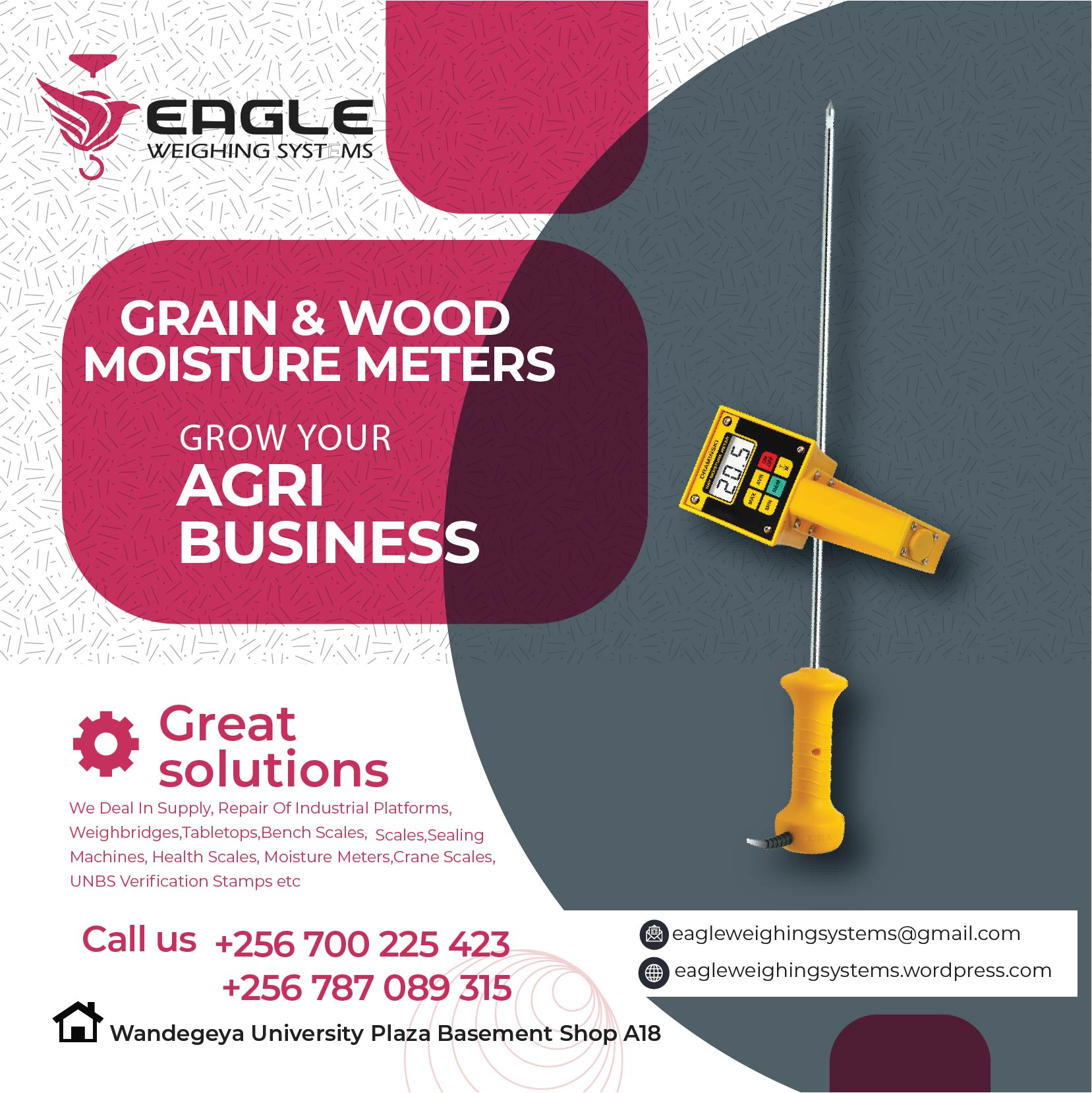 Moisture meter for organic fertilizer'