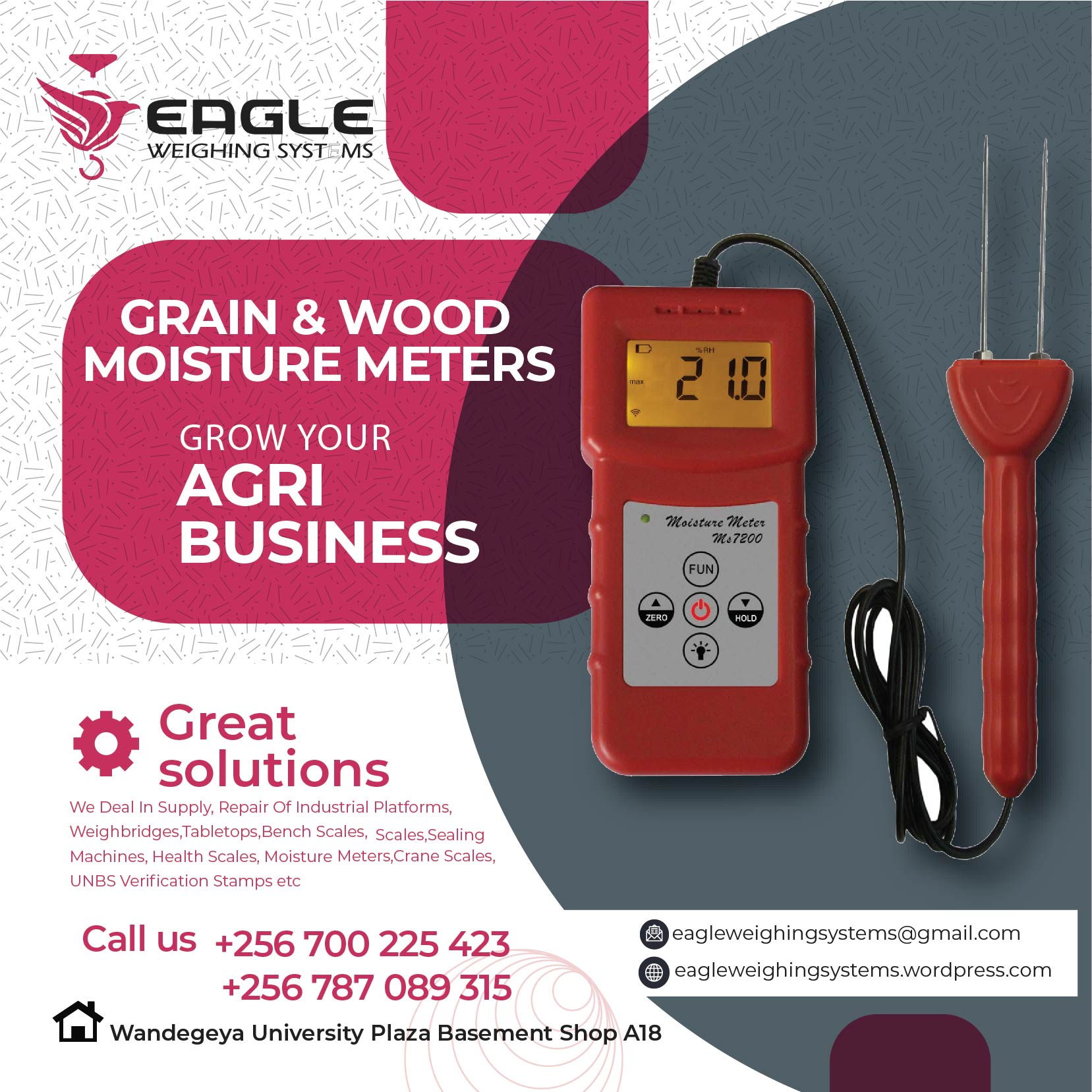 Digital wood moisture meters with long probe'