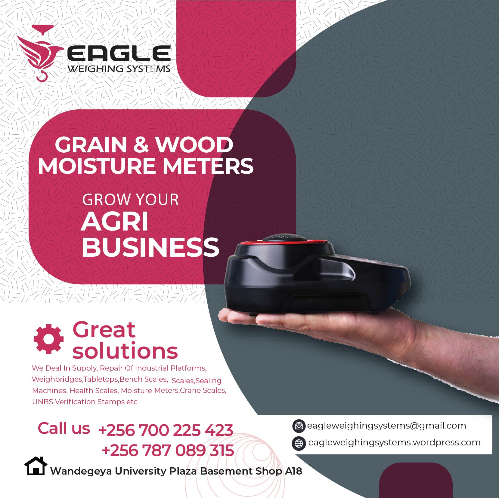 Rice flour moisture meter'