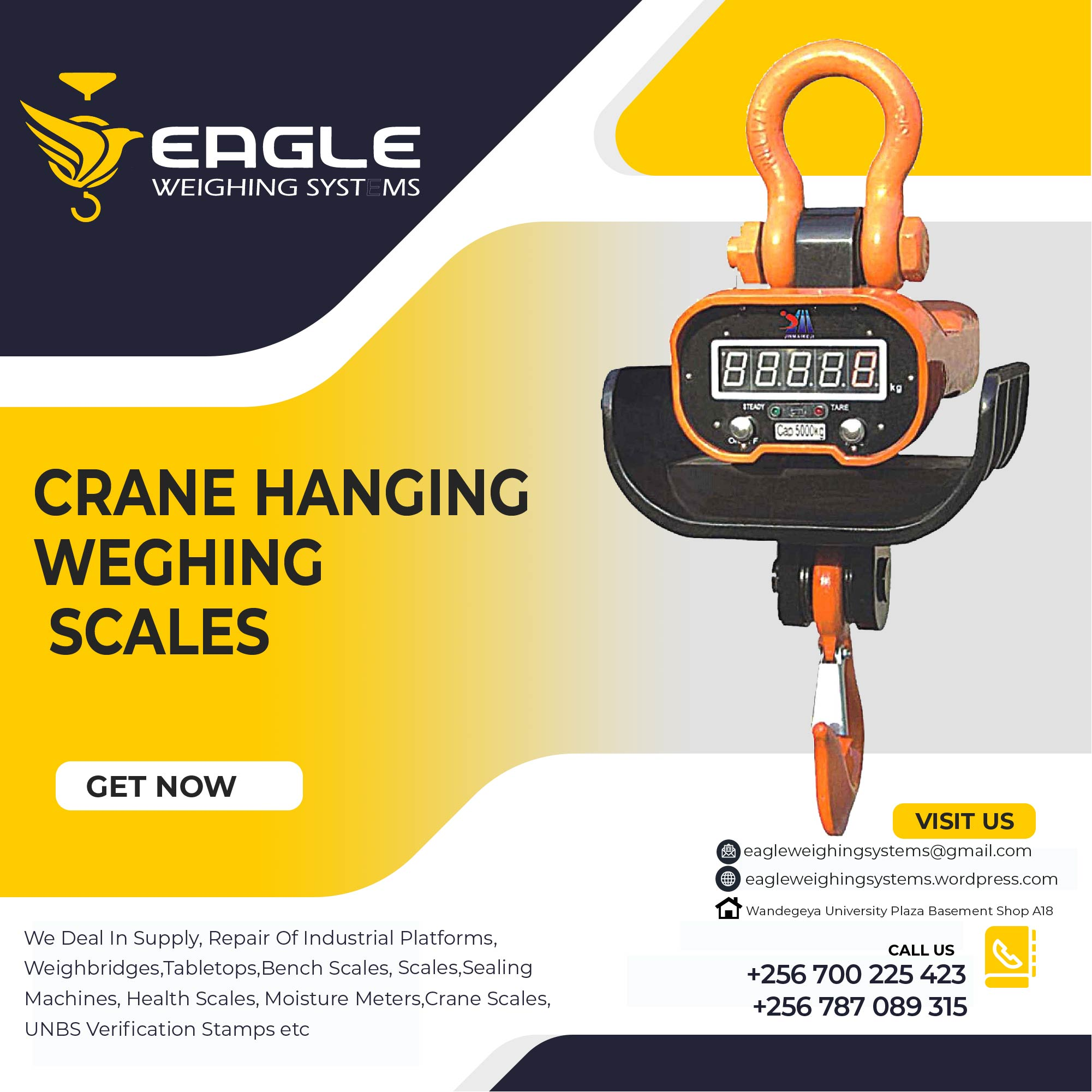 Industrial hanging scale 1ton'