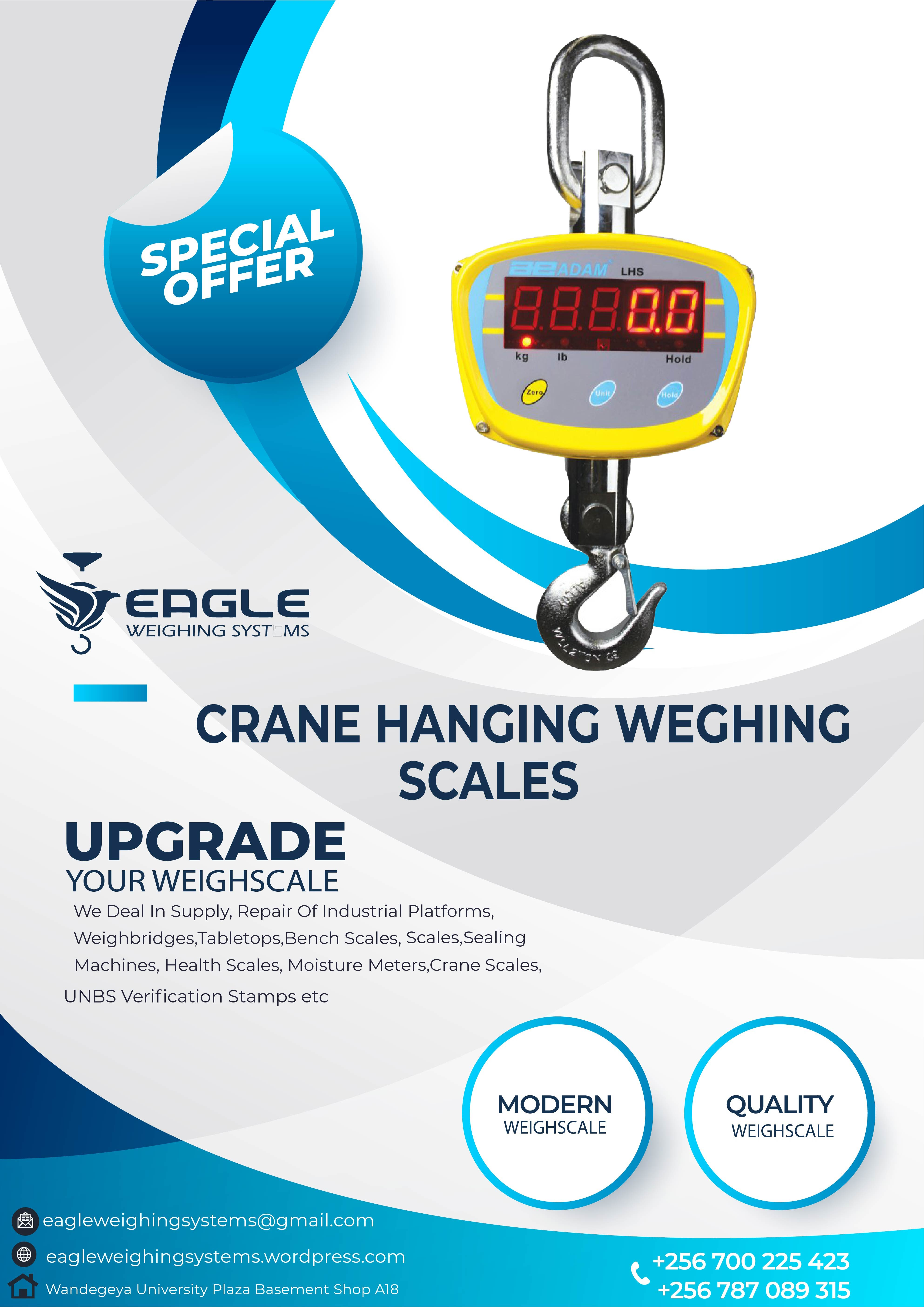 Waterproof digital hanging scales for fisheries'