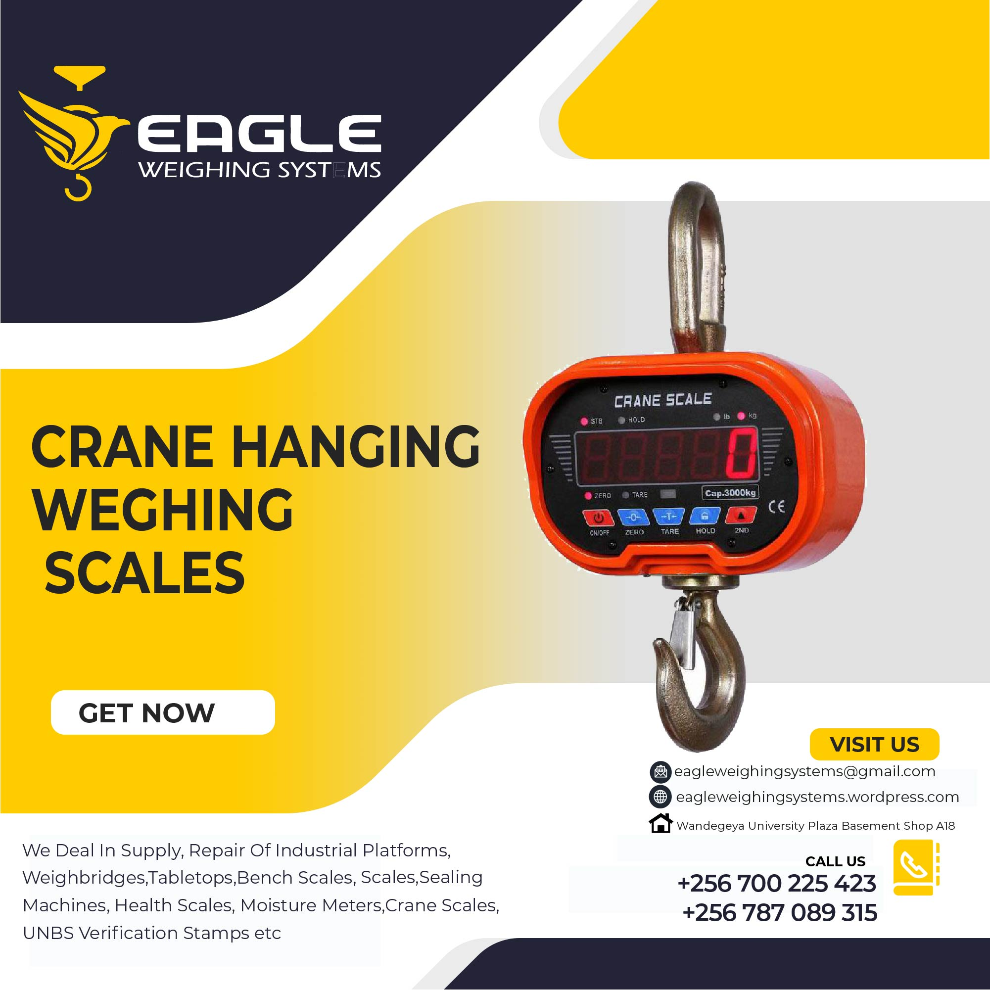 Digital Bluetooth Hook Hanging Crane Scale'