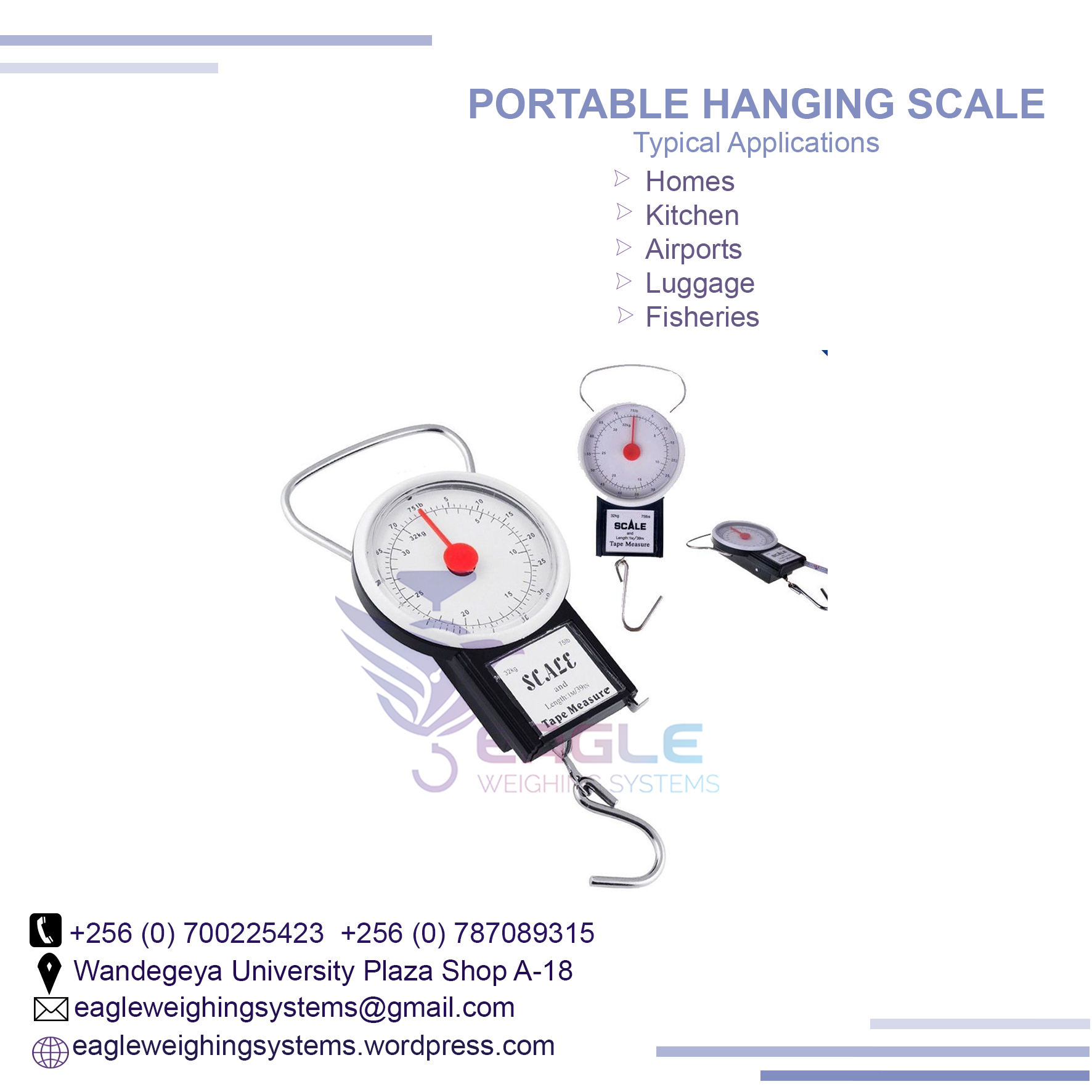 Hanging mechanical scale'