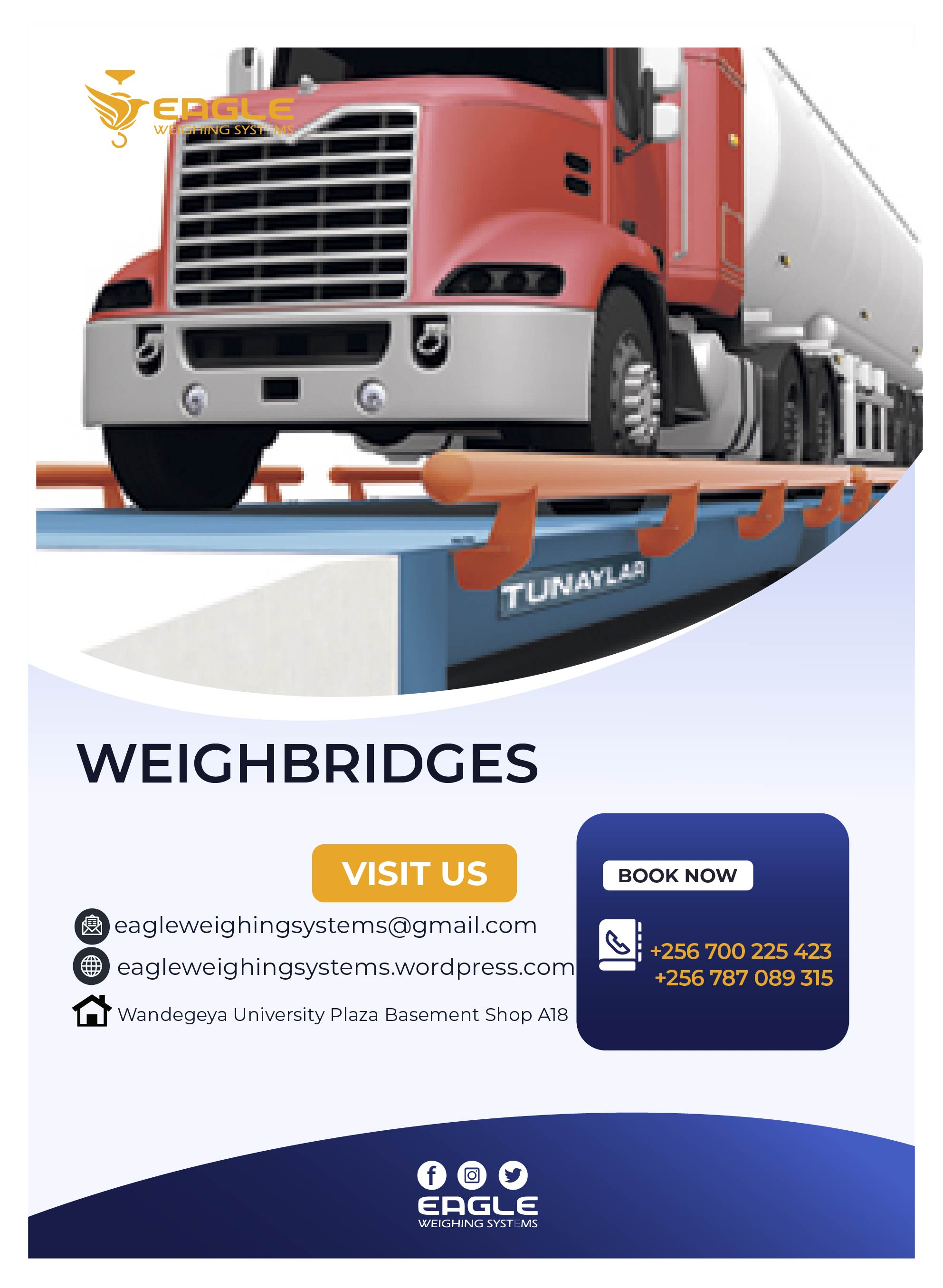 Weighbridges with excellent water proof junction box'