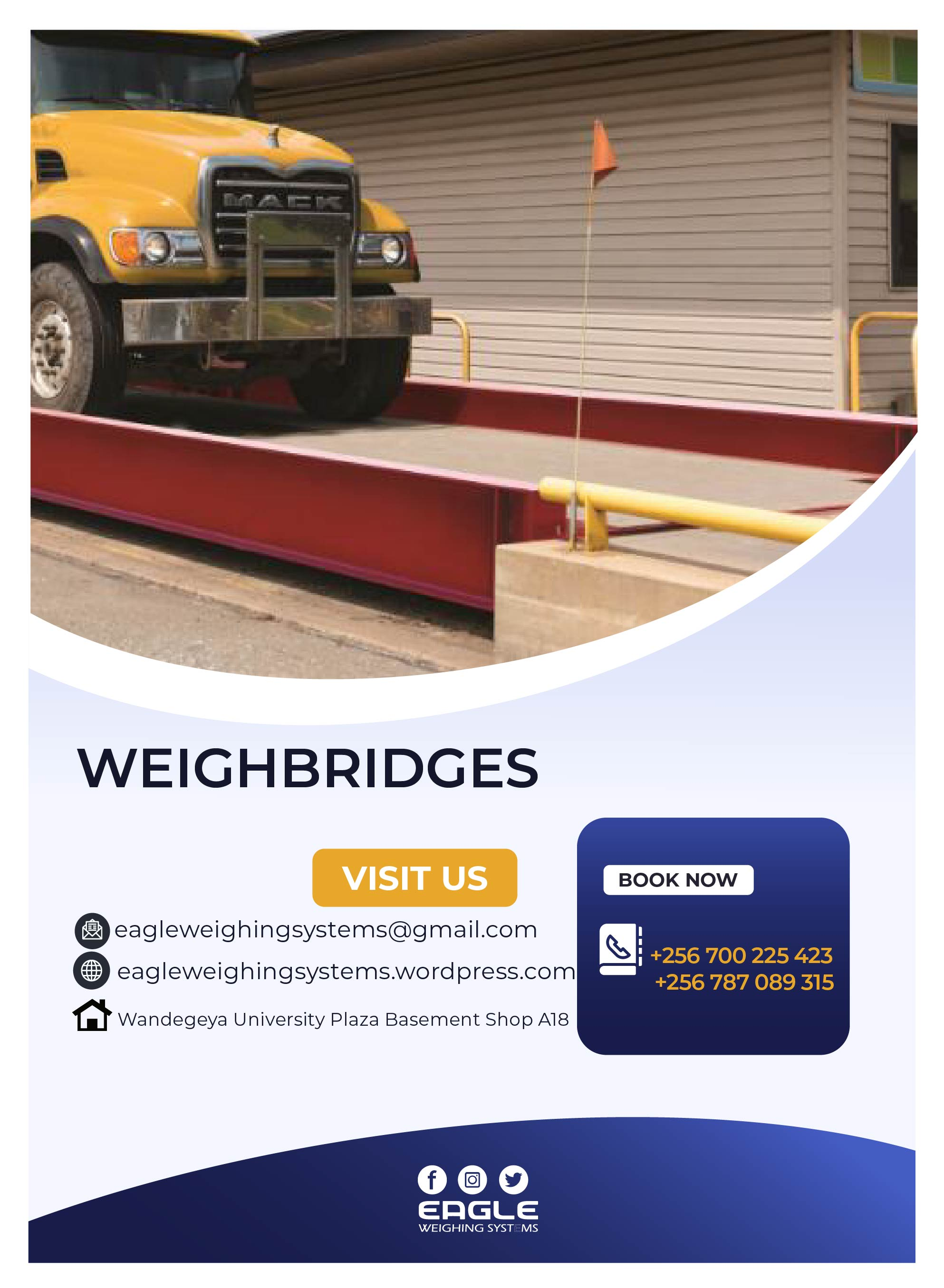 Weighbridge totally adapted to meet your needs in Uganda'