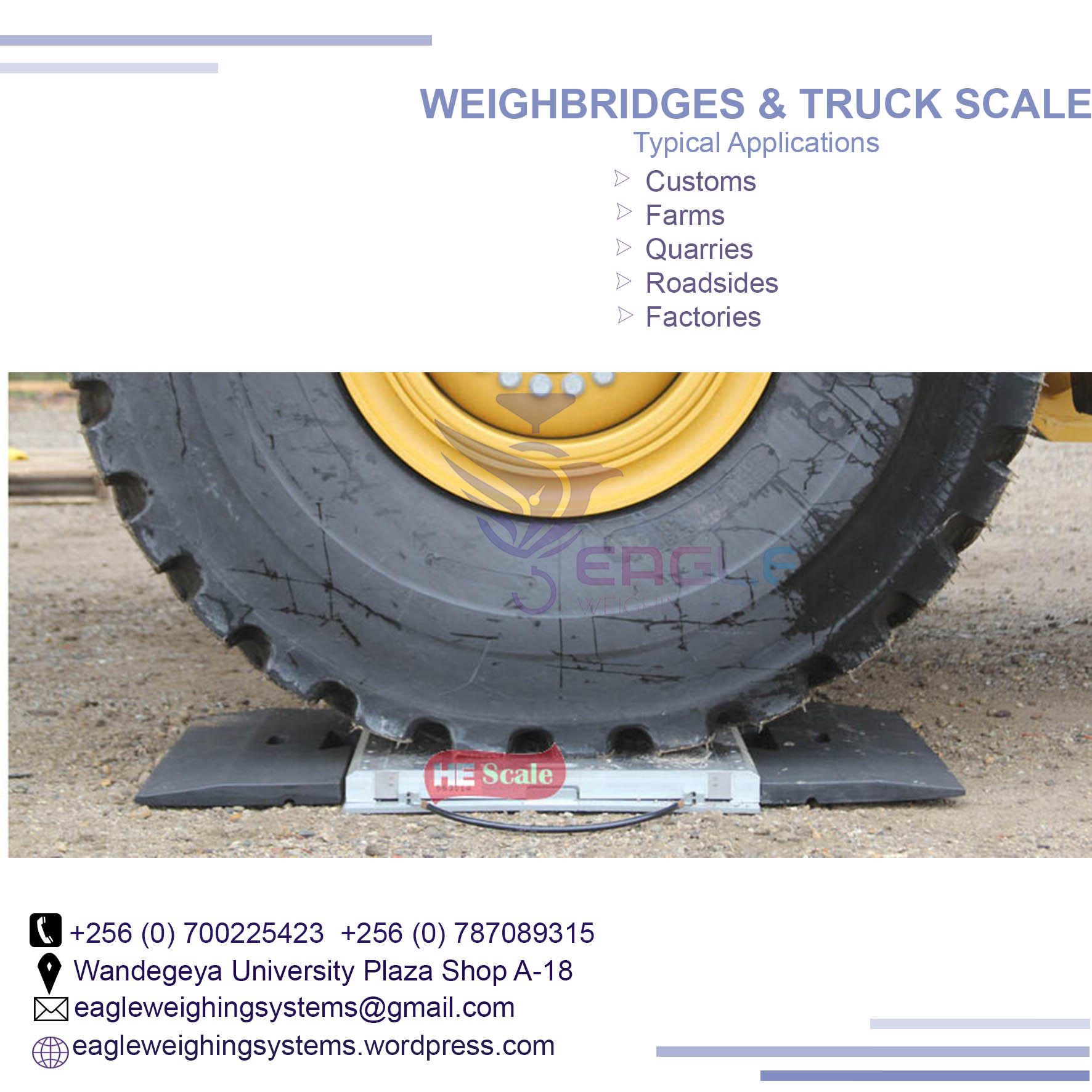 Single Axle Portable Weighbridges for sale in kampala'