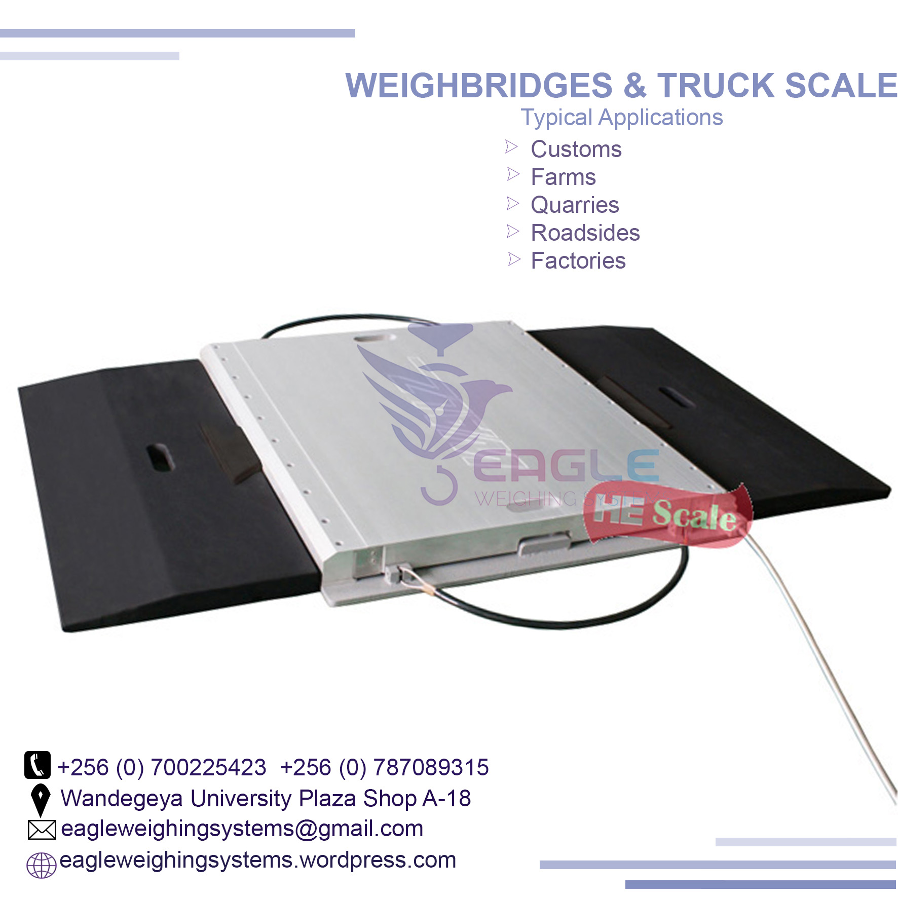 100 Ton Electronic Portable Weighbridge'