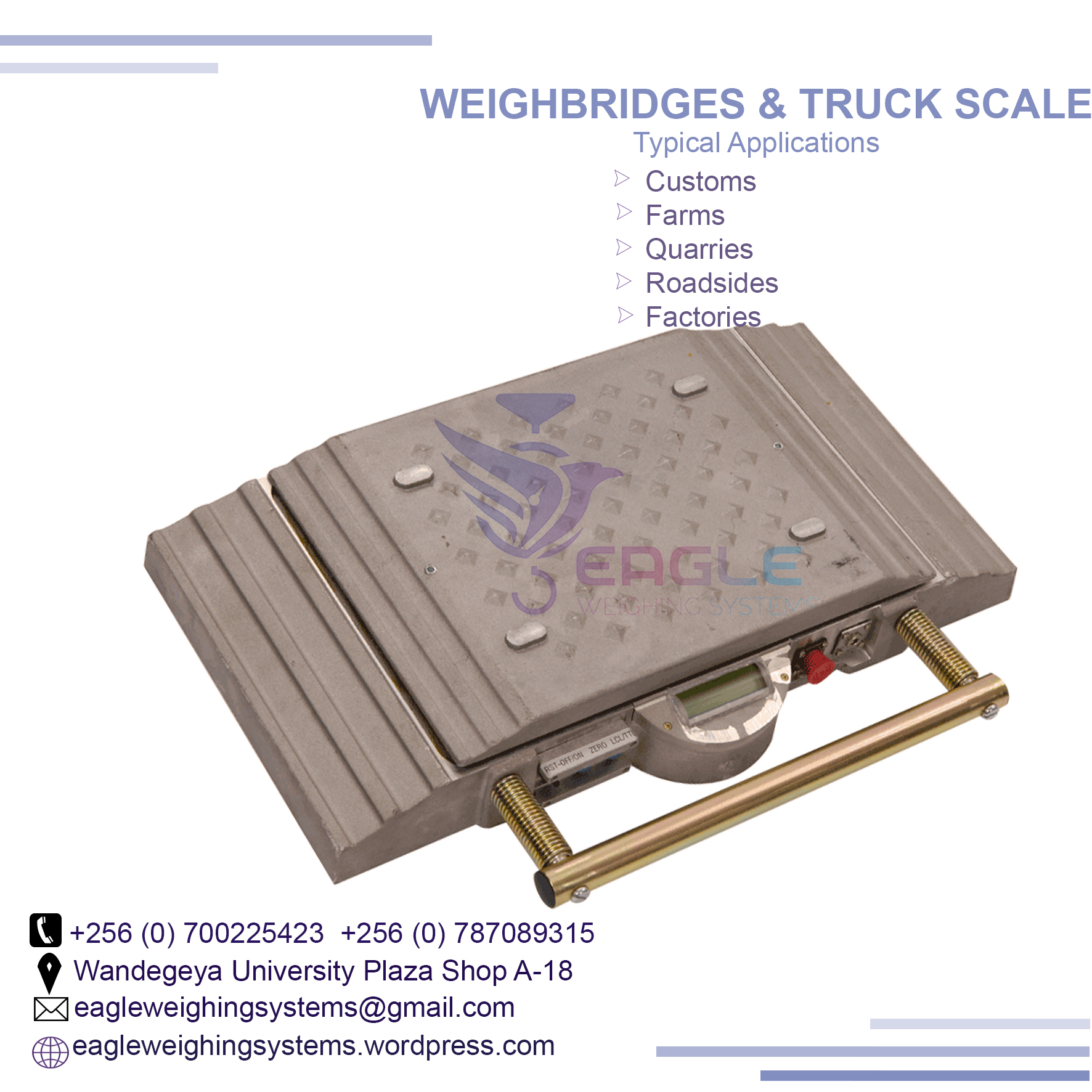 100 Ton Electronic Portable Weighbridge'
