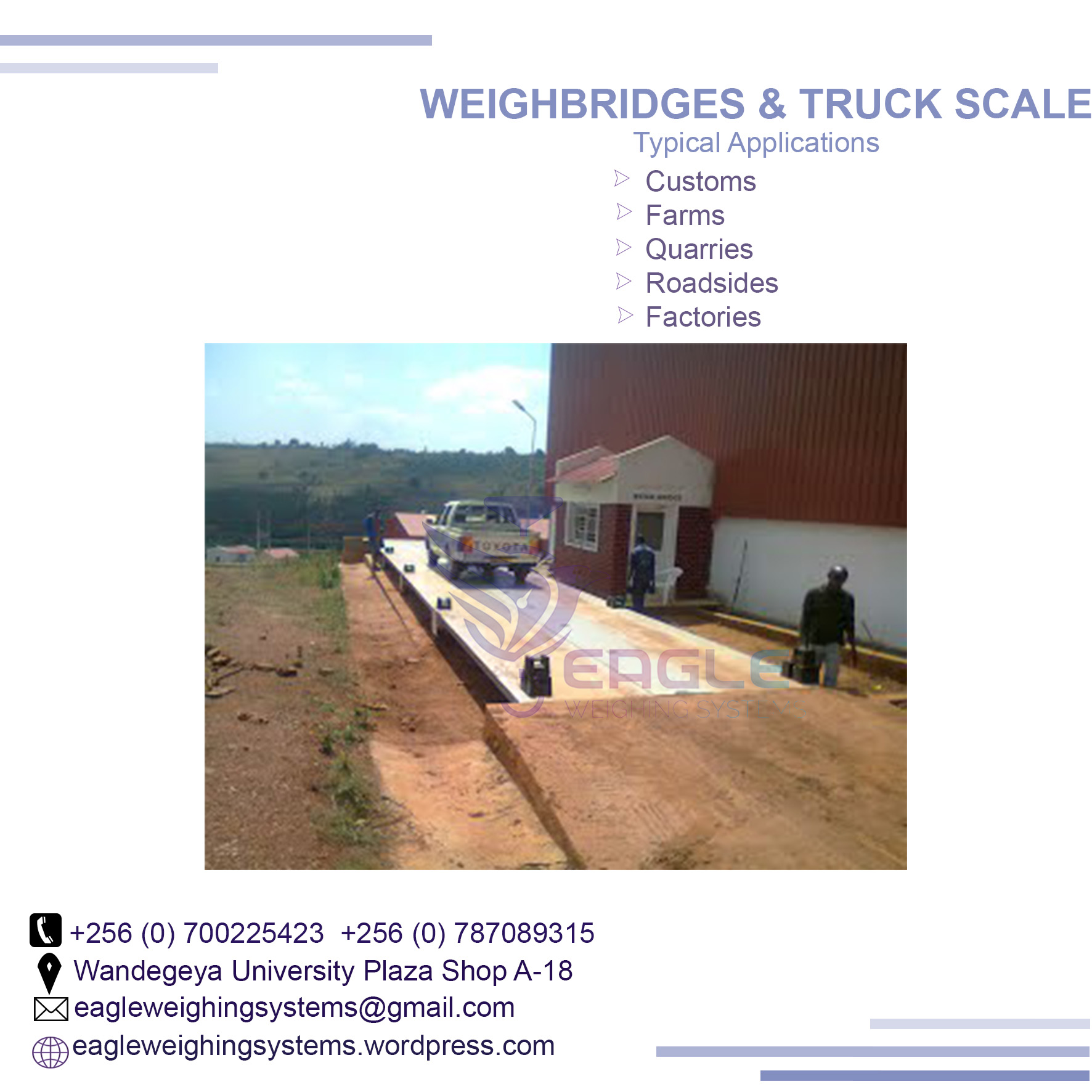 Ton Electronic Weighbridge Price 100 Tons'