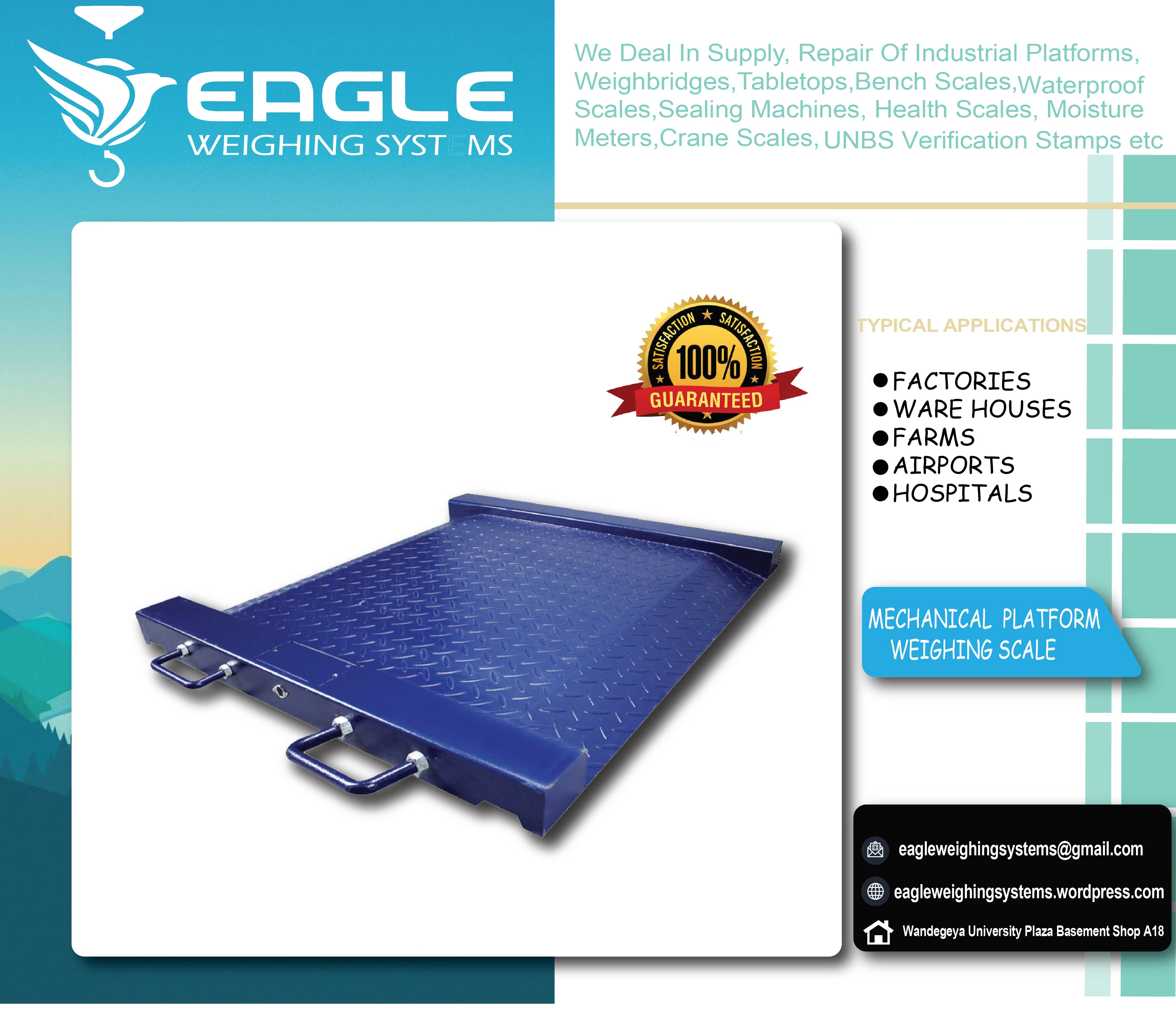 Weighing floor scales at Eagle Weighing systems Ltd'