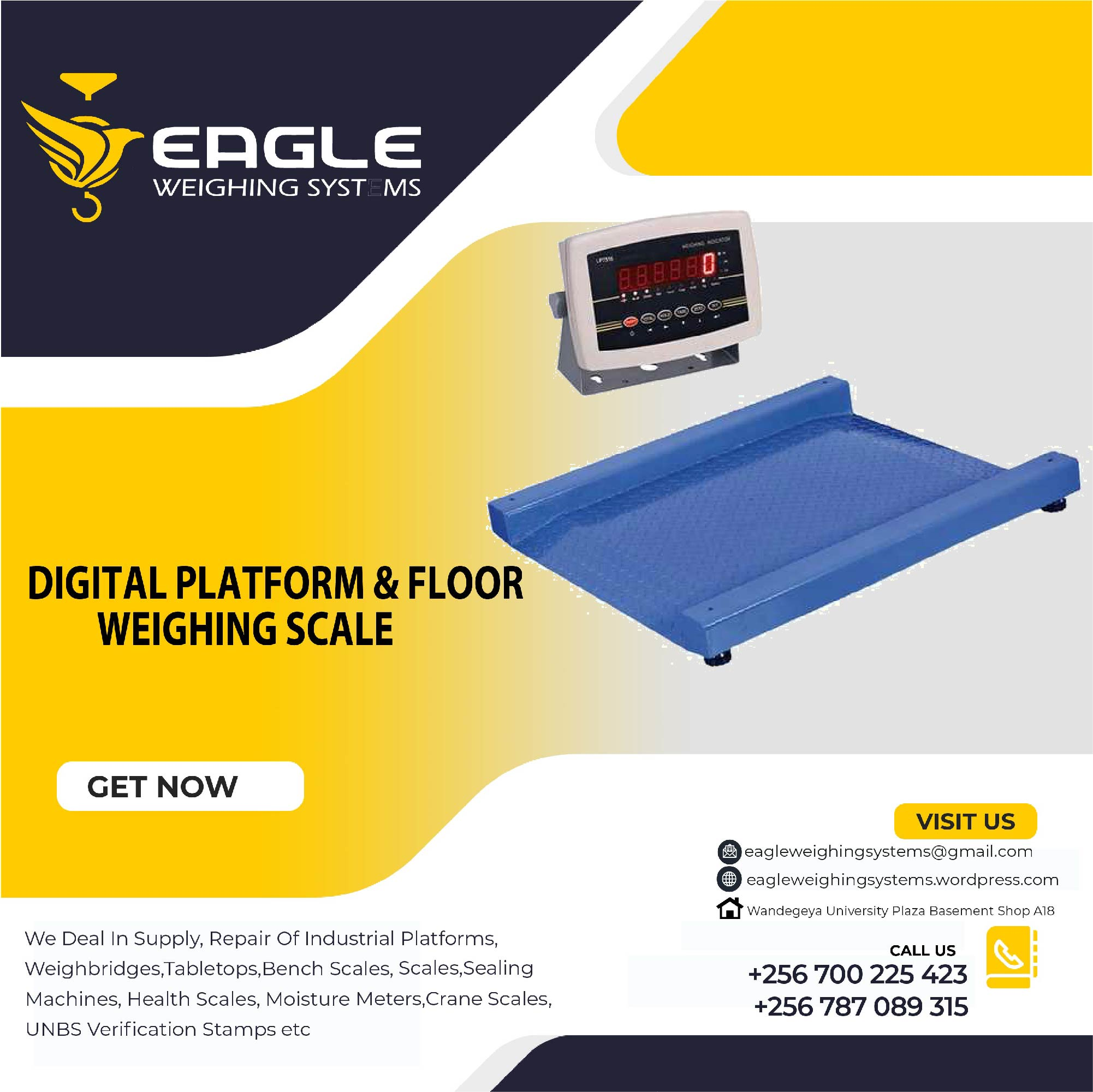 300KG Electronic Digital Industrial Platforms Kampala'