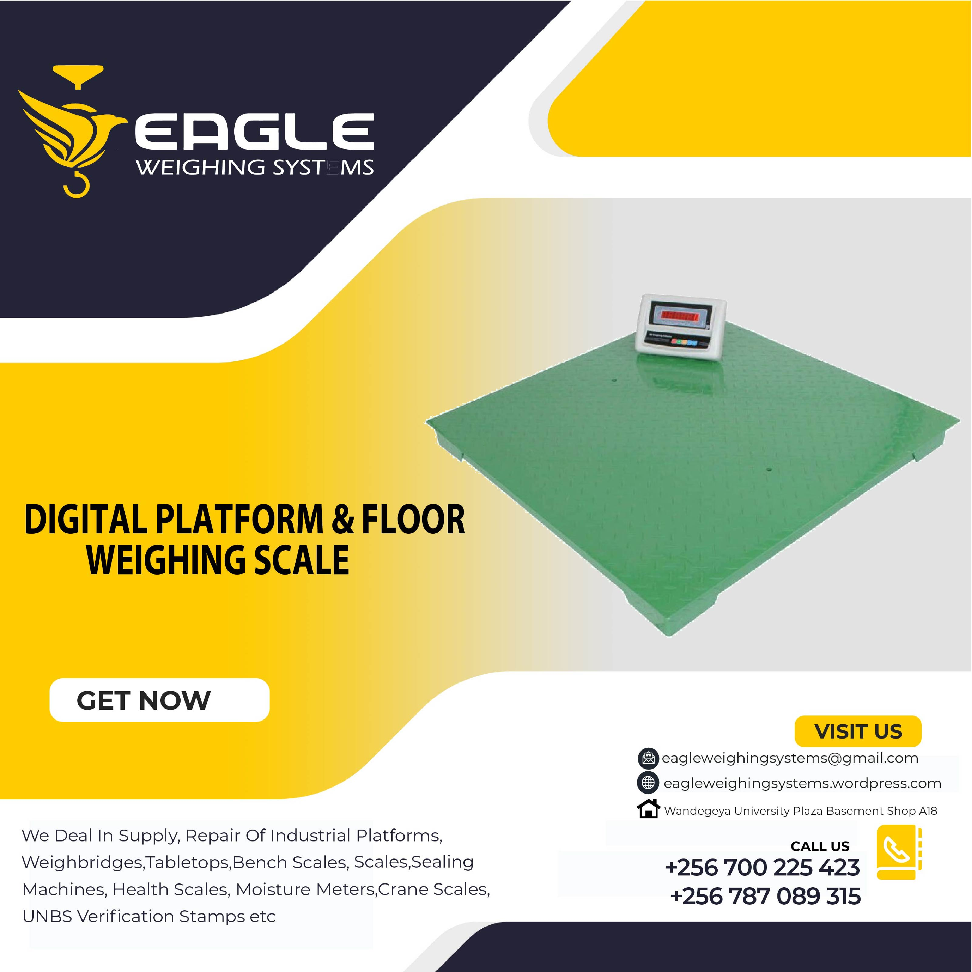 Industrial strong low profile platform scale'