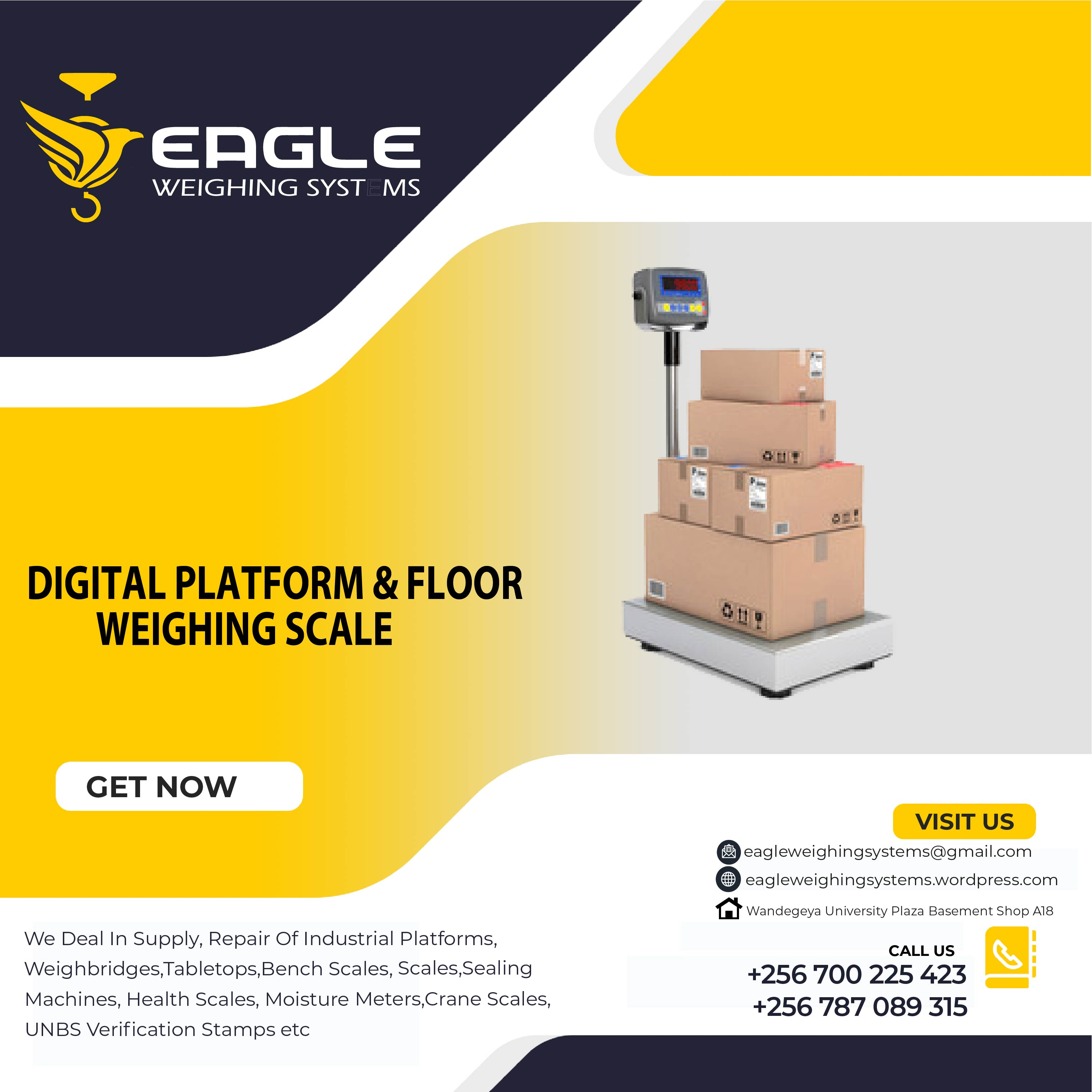 Platform weighing scale bench digital type'