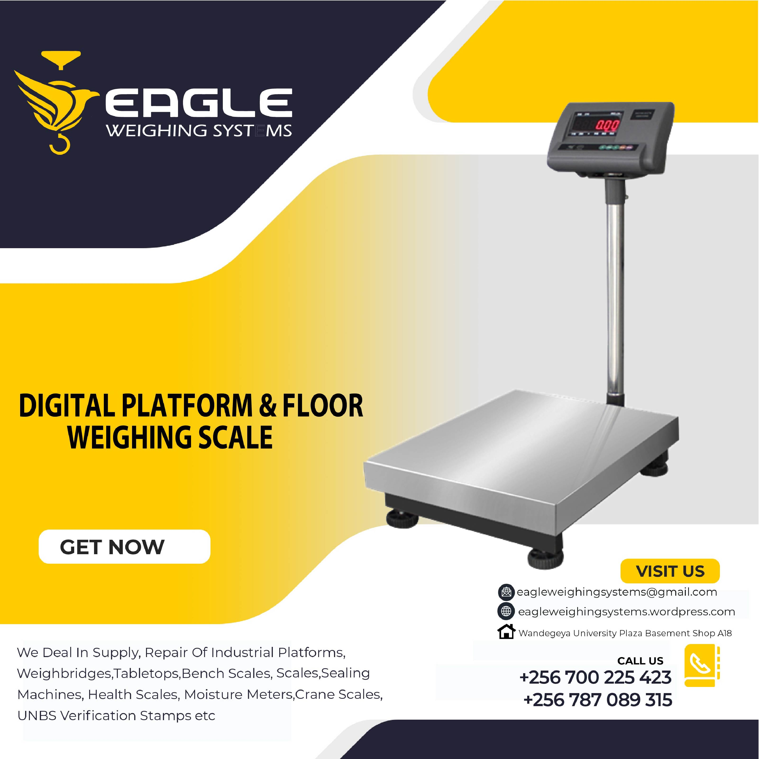 Electronic bench type iron cast platform weighing scales'