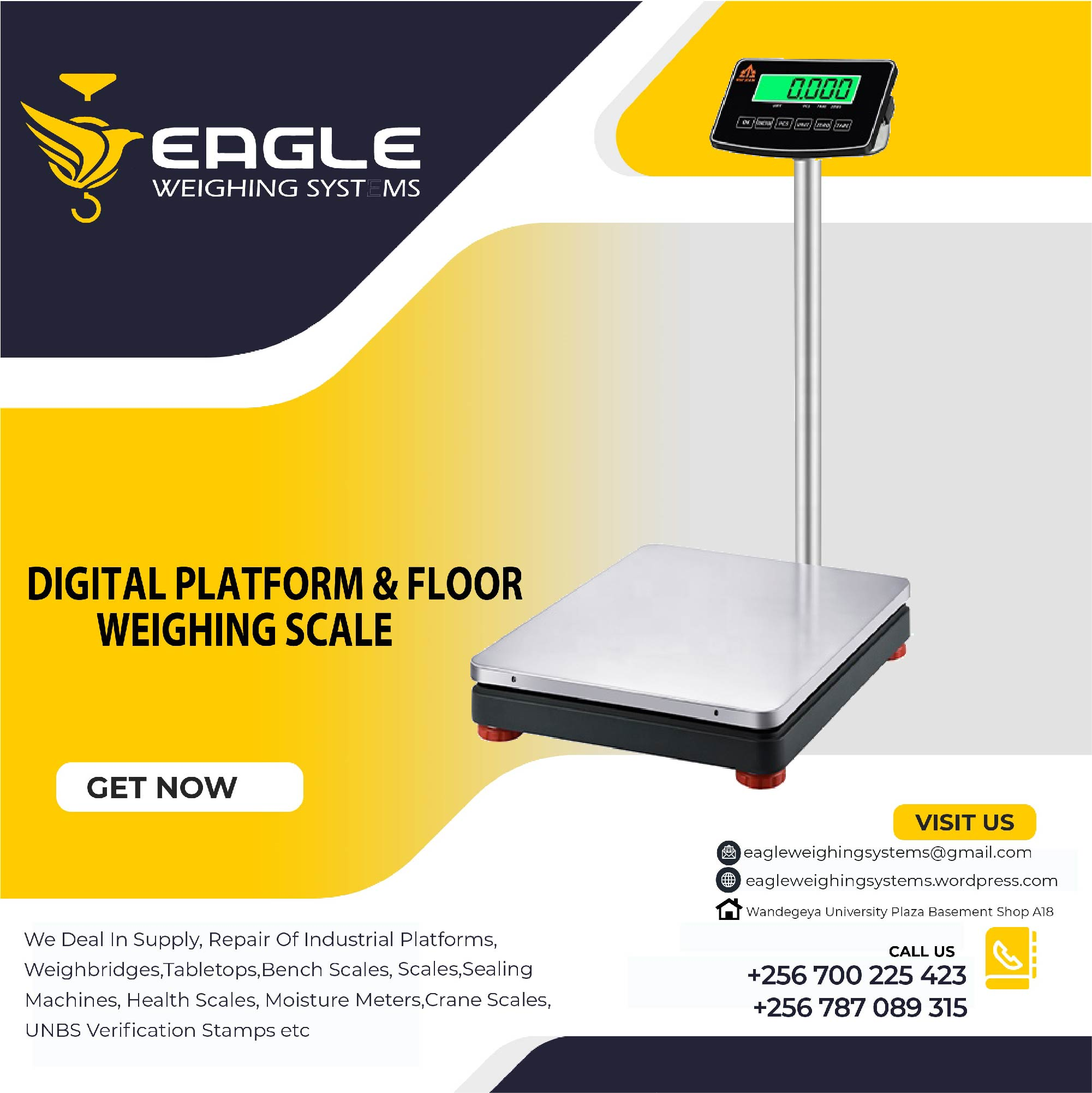 Digital weighing scales'