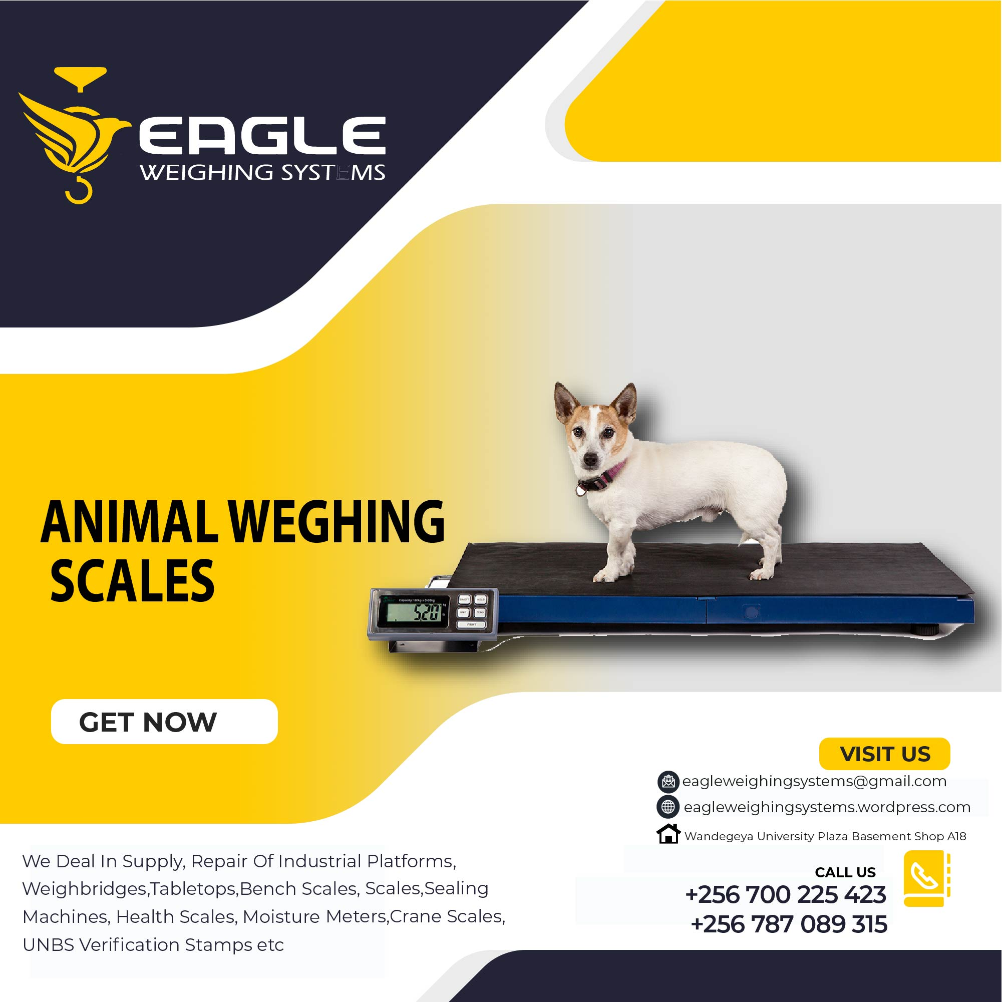 Large platform electronic dog pet scale'