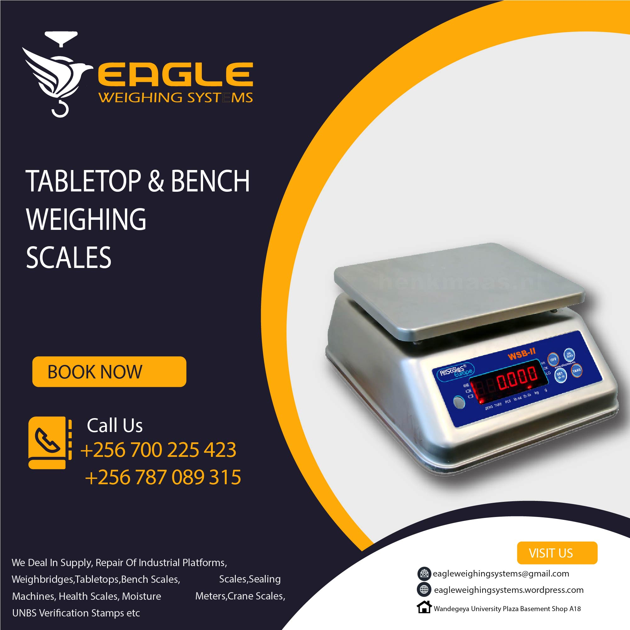 Bench Table Top Weighing Scales in Kampala'
