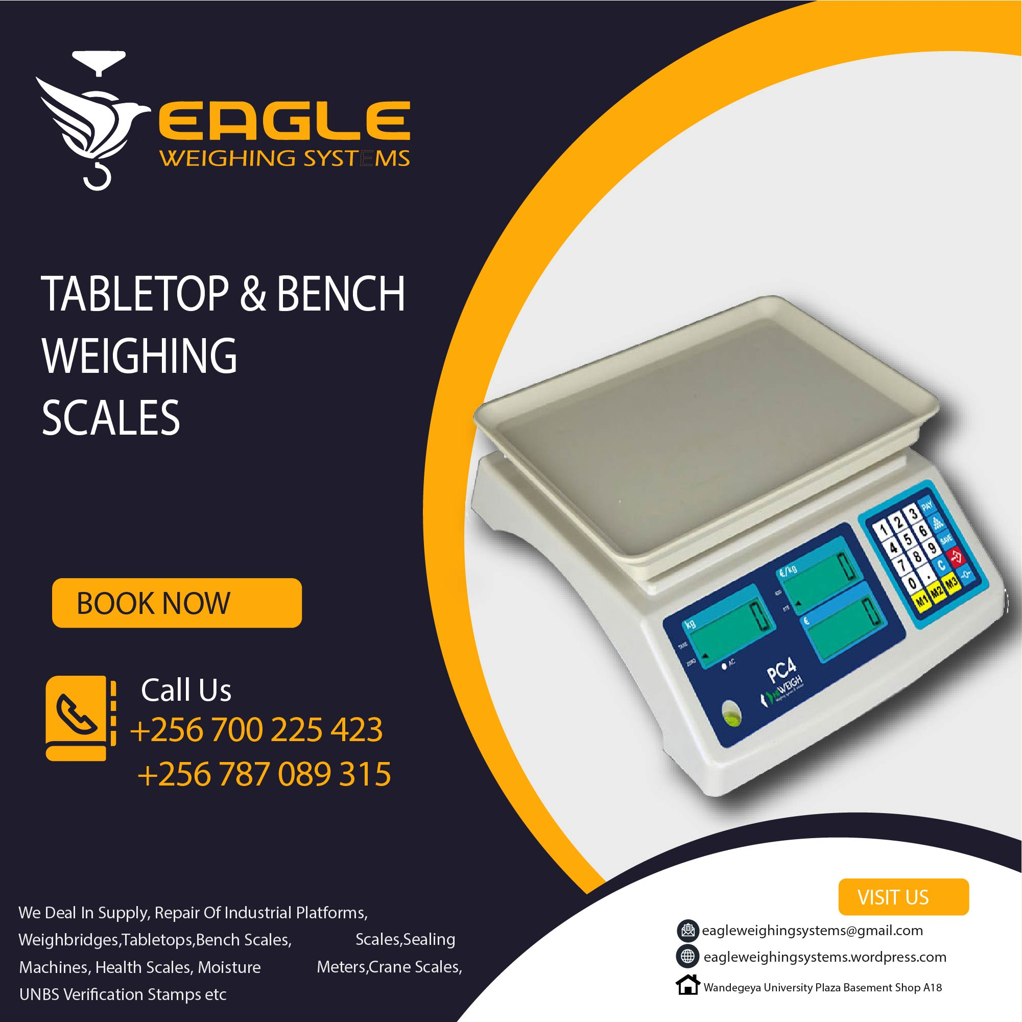 Square 30kg digital market commercial table top weighing sca'