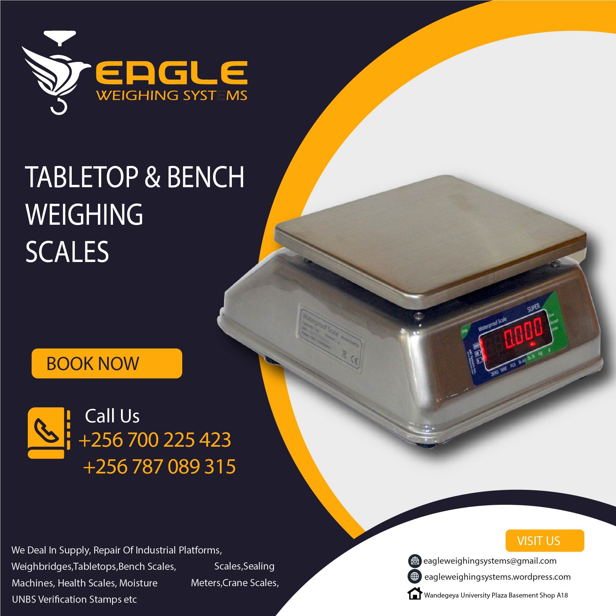 Waterproof type stainless steel weighing Scales'