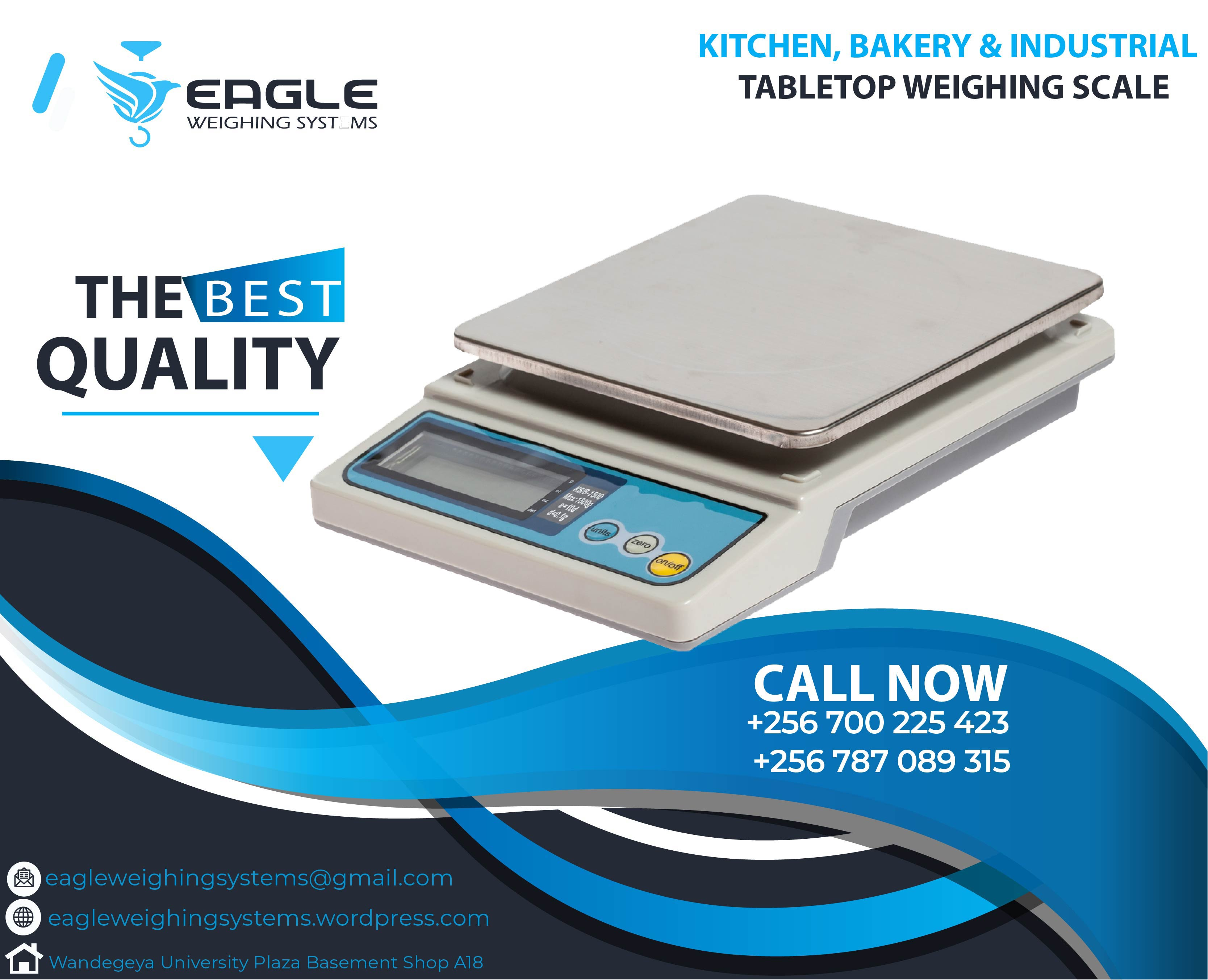 Electronic table top weighing scaleS'