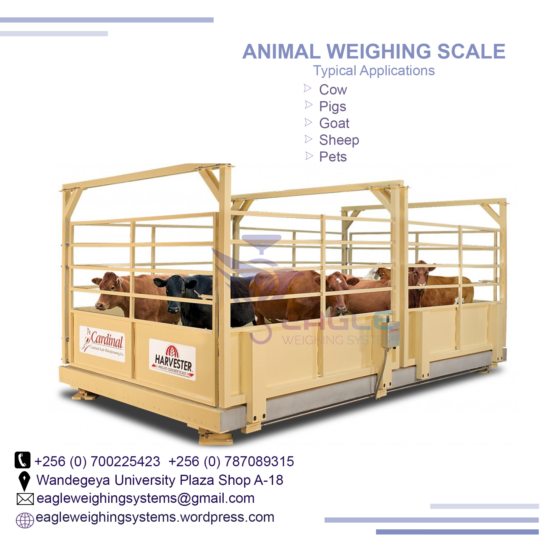 Best price of animal weighing scales in Kampala'