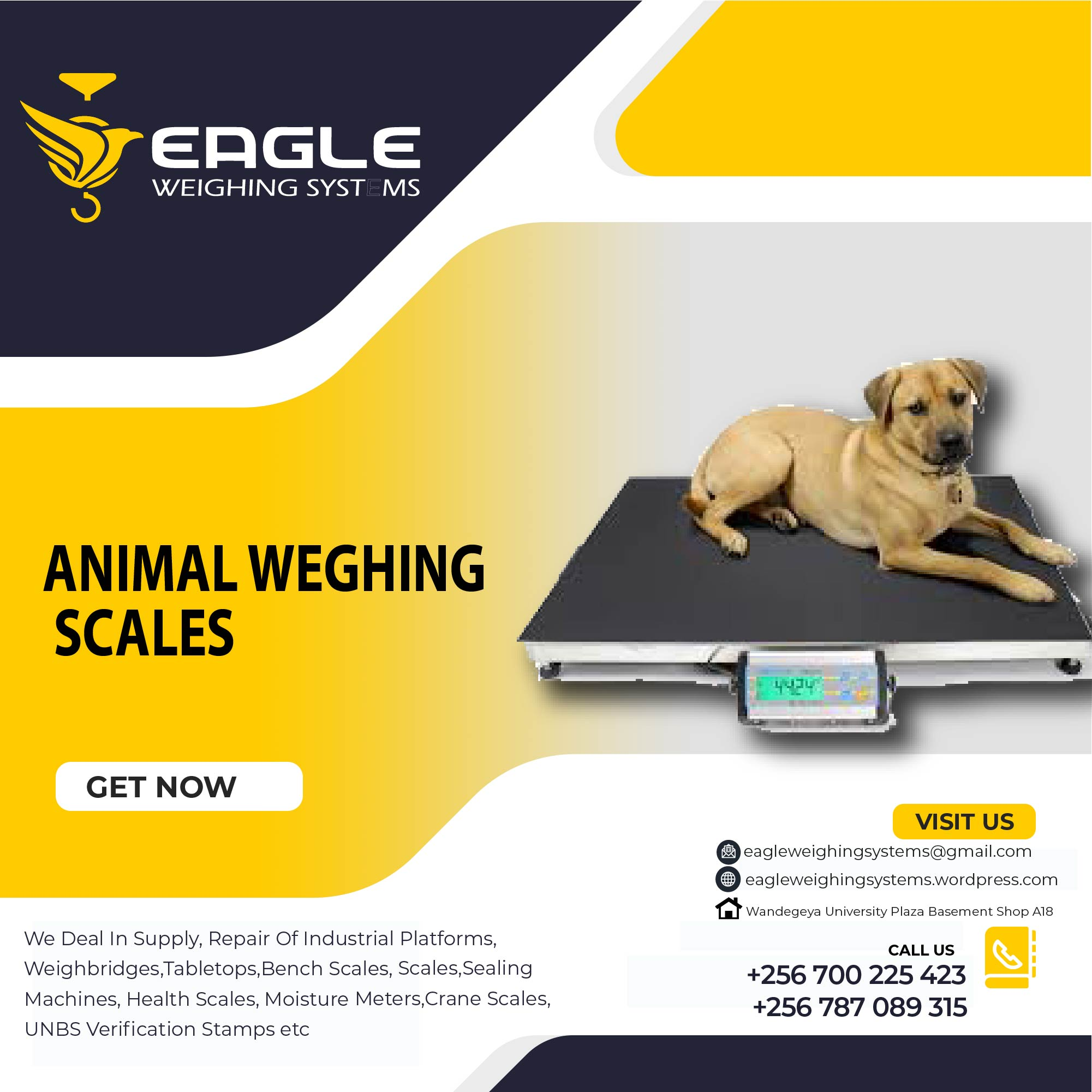 Digital Industrial weighing scales in Kampala Uganda'