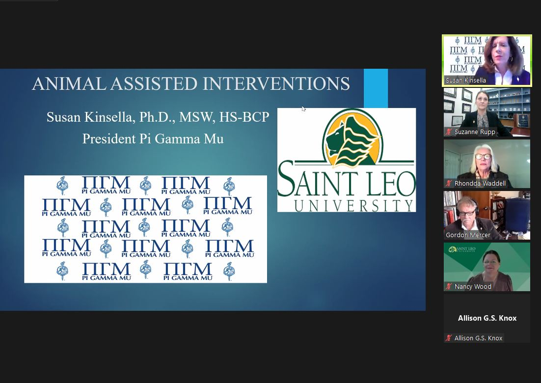 Animal Assisted Interventions - Pi Gamma Mu Speaker Series