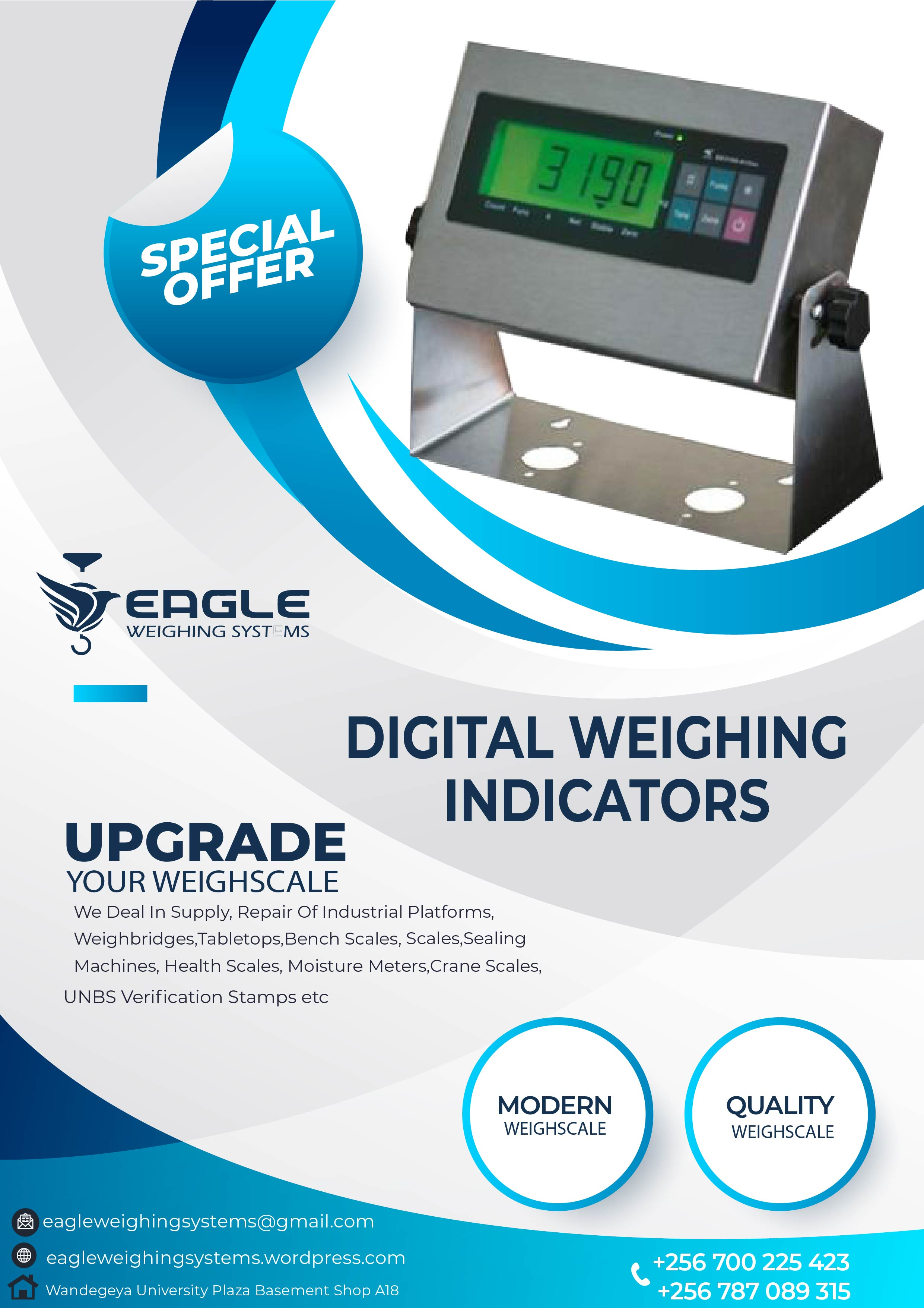 Multi-function animal weighing indicators company in Uganda'